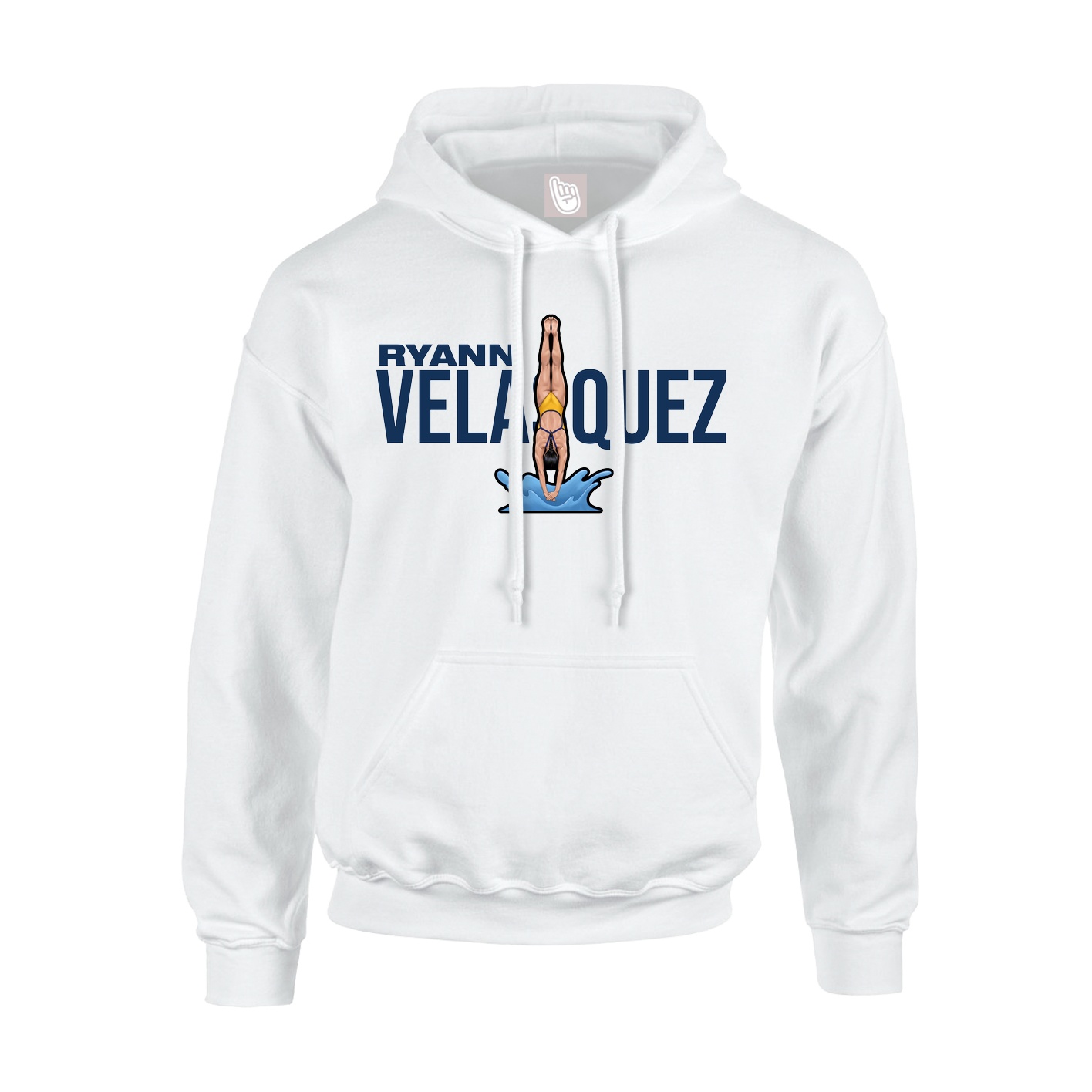 Hoodie — Player Name in White