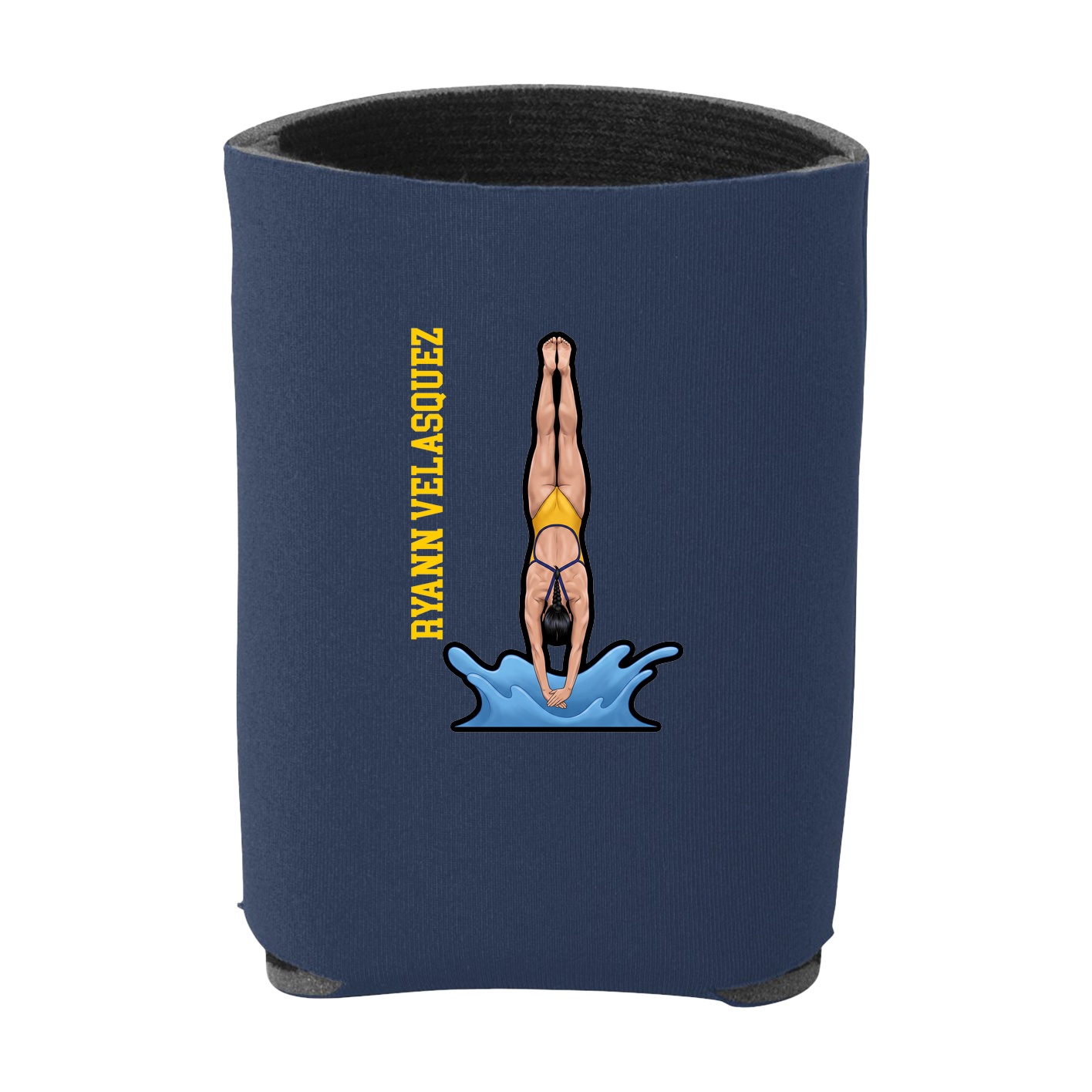 Can Holder — Name Vertical in Navy