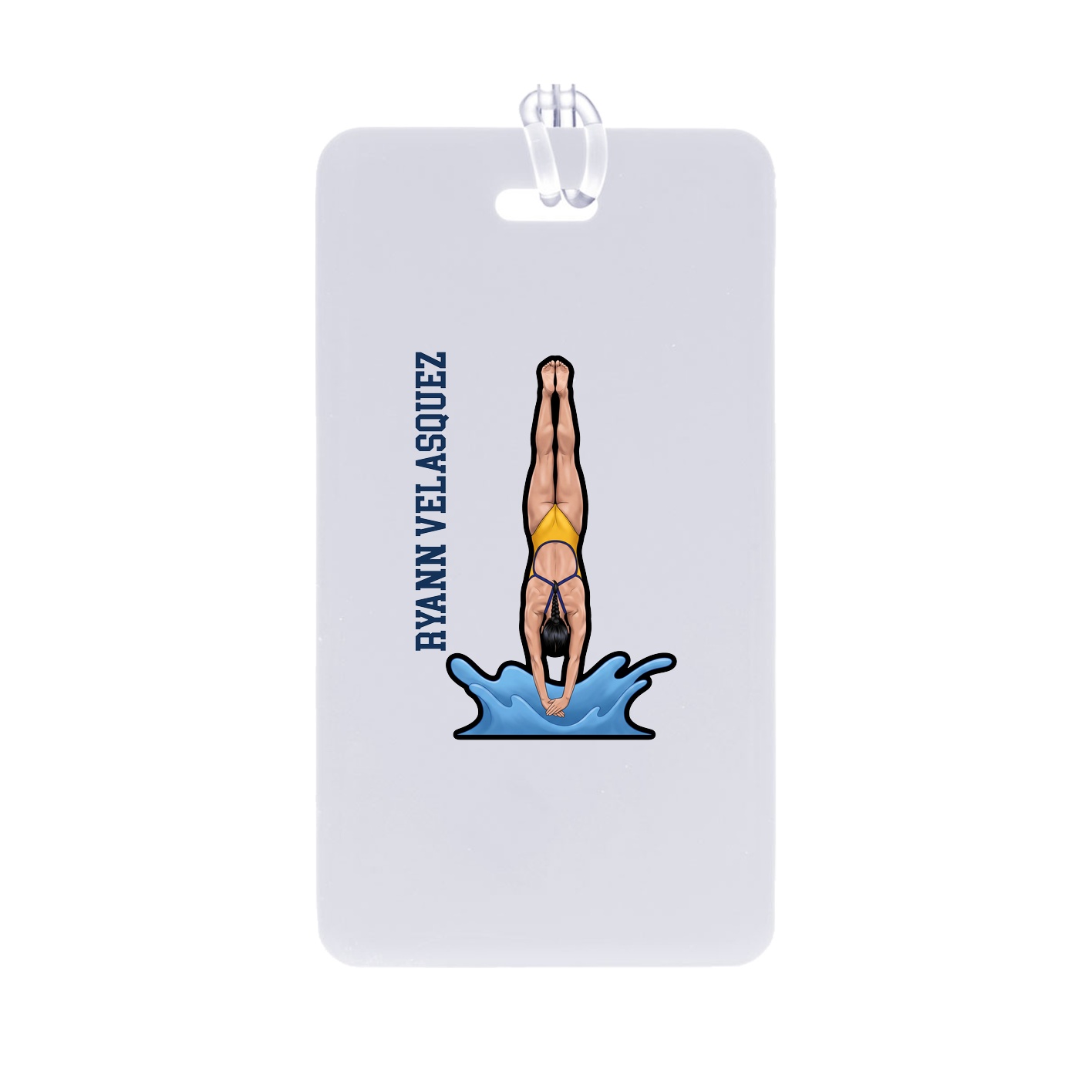 Bag Tag — Name Vertical in Classic