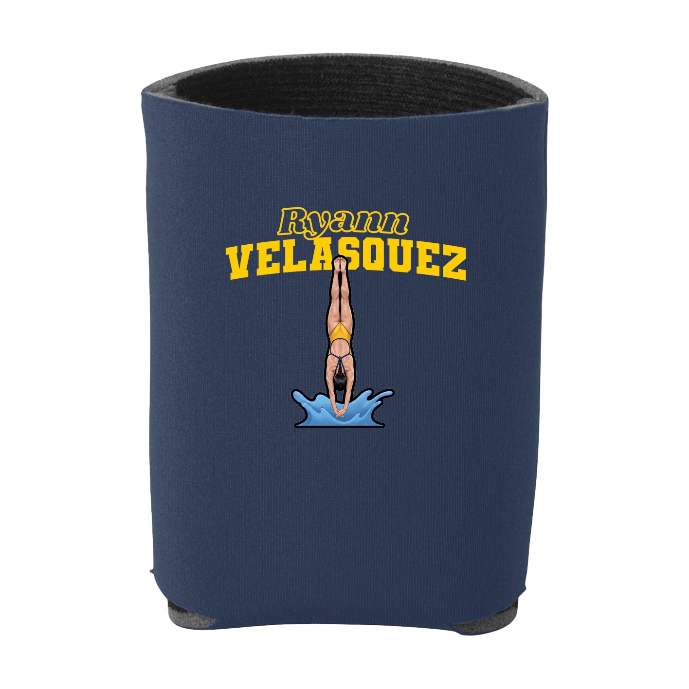 Can Holder — Name Arch in Navy