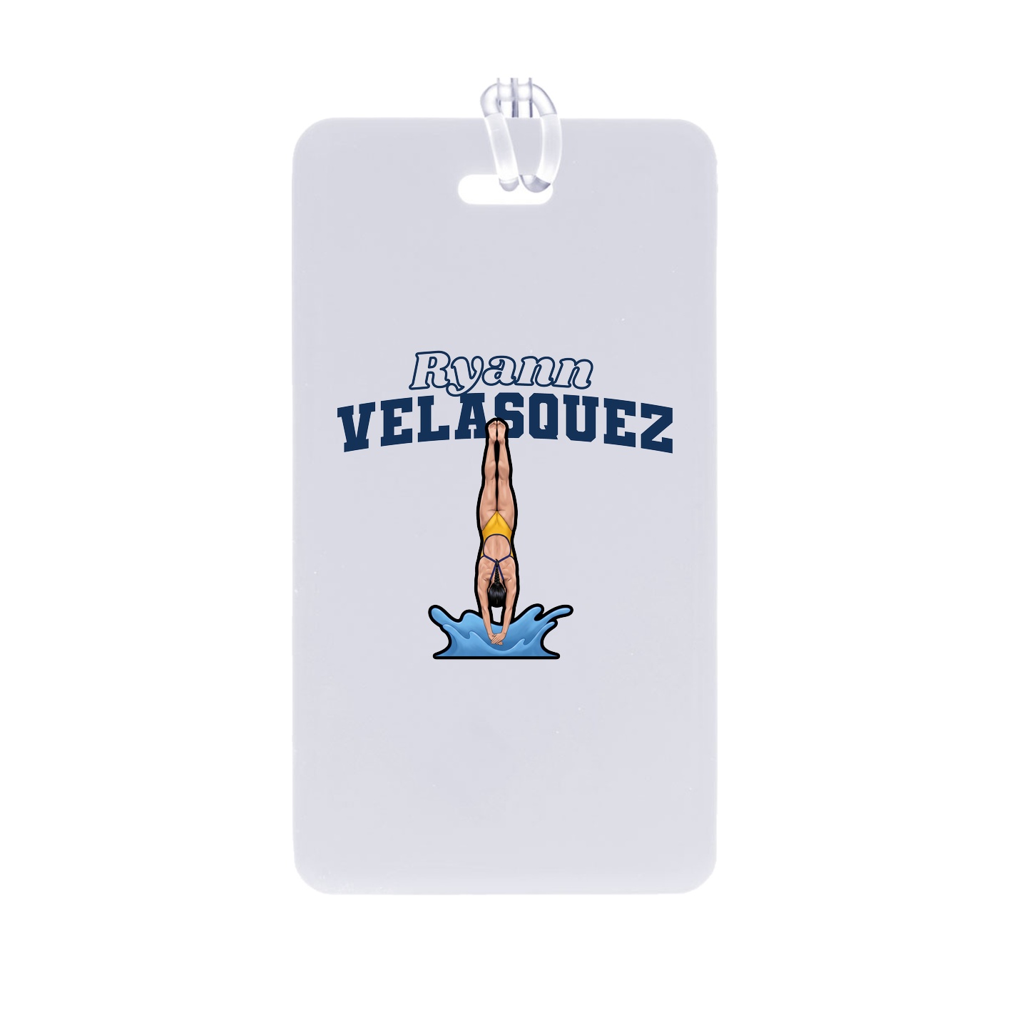 Bag Tag — Name Arch in Classic