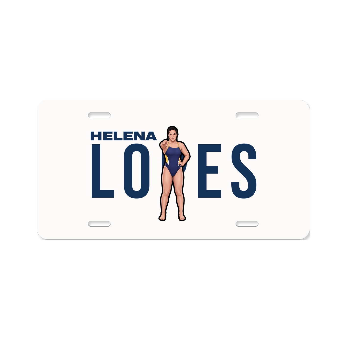 License Plate — Player Name in Classic