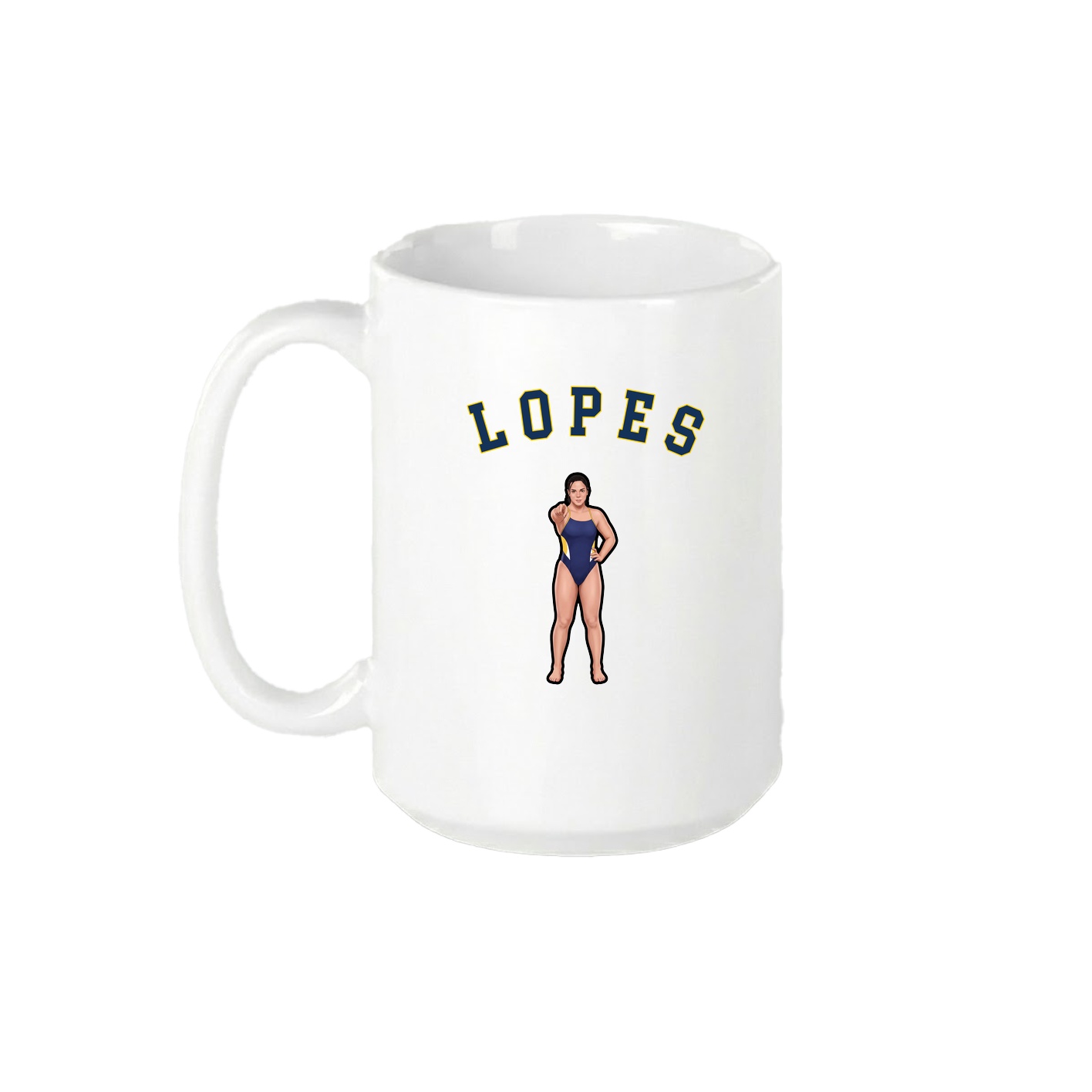 15oz Coffee Mug — Shirsey Arch in White