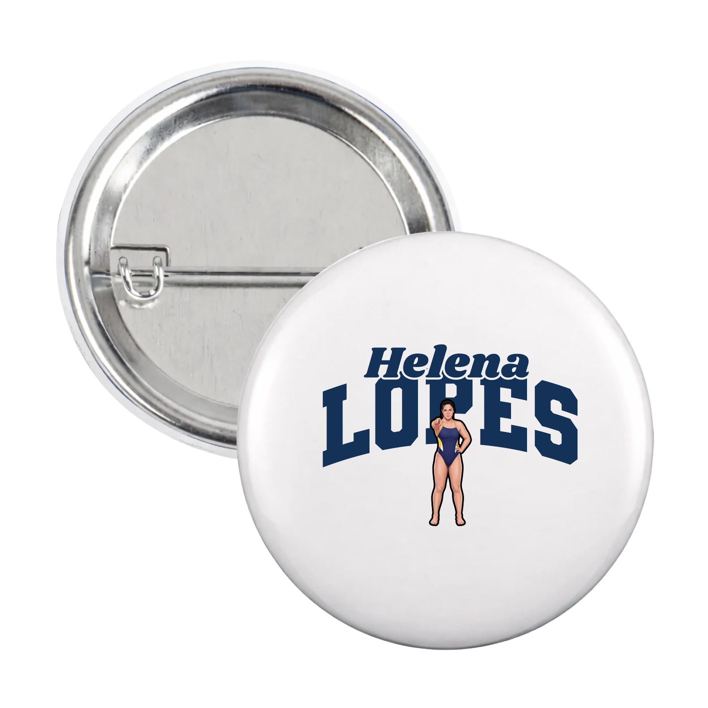 Game Day Button — Signature Arch in White