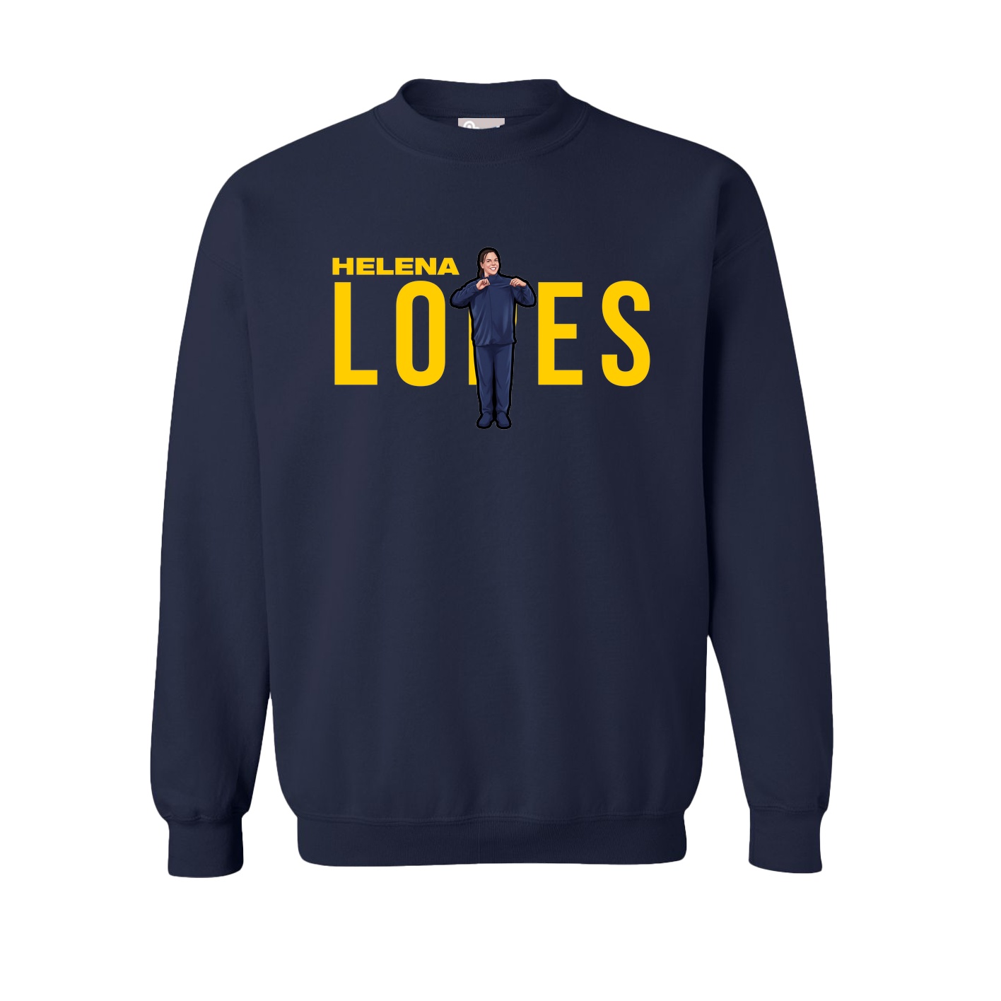 Fleece Crew — Player Name in Navy