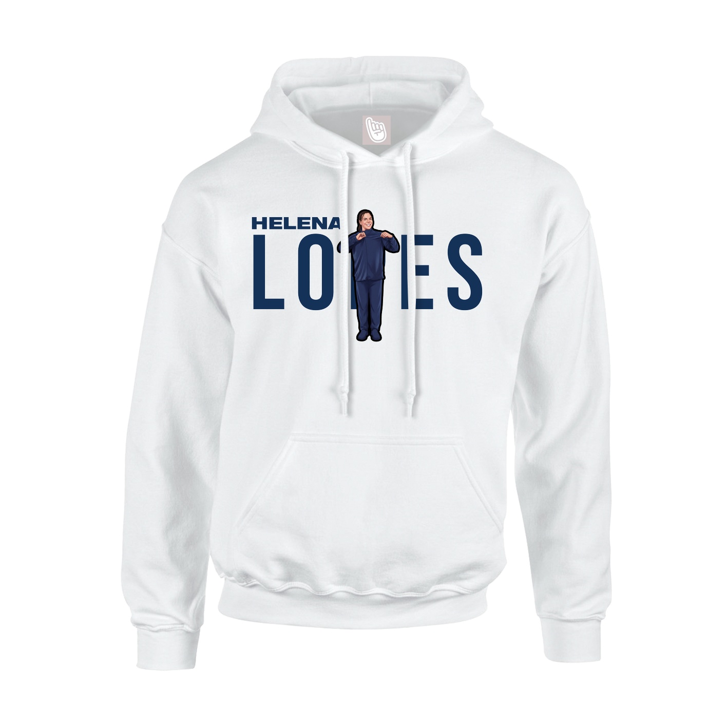 Youth Hoodie — Player Name in White