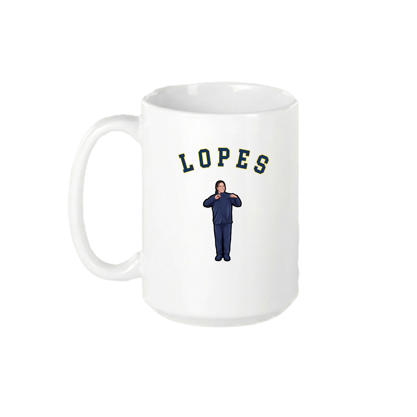 15oz Coffee Mug — Shirsey Arch in White