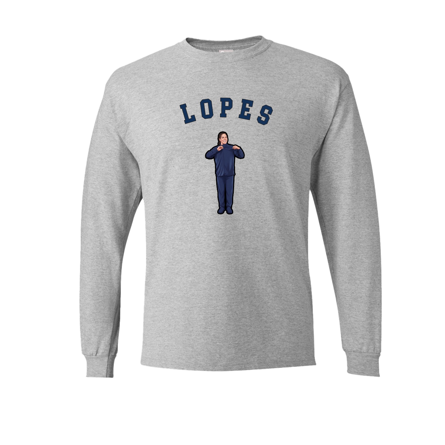 Long Sleeve Tee — Shirsey Arch in Grey