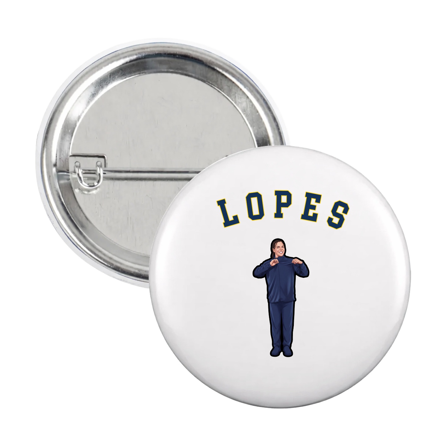 Game Day Button — Shirsey Arch in White