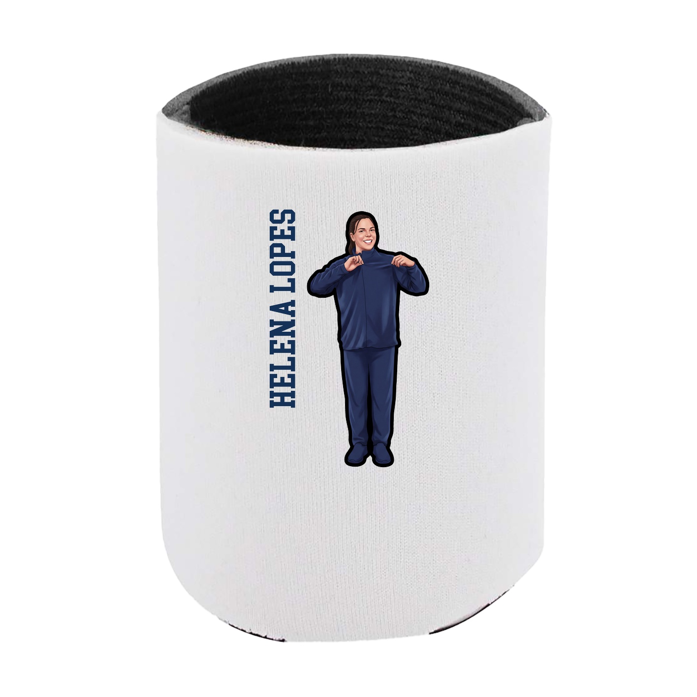 Can Holder — Name Vertical in White