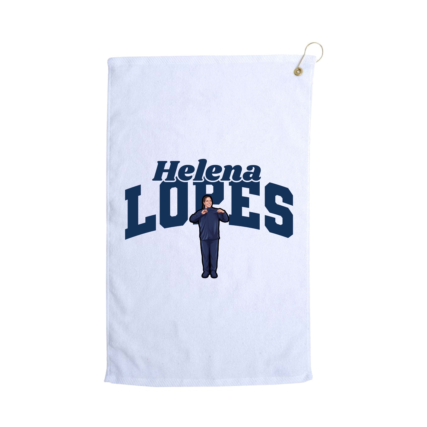 Golf Towel — Signature Arch in White