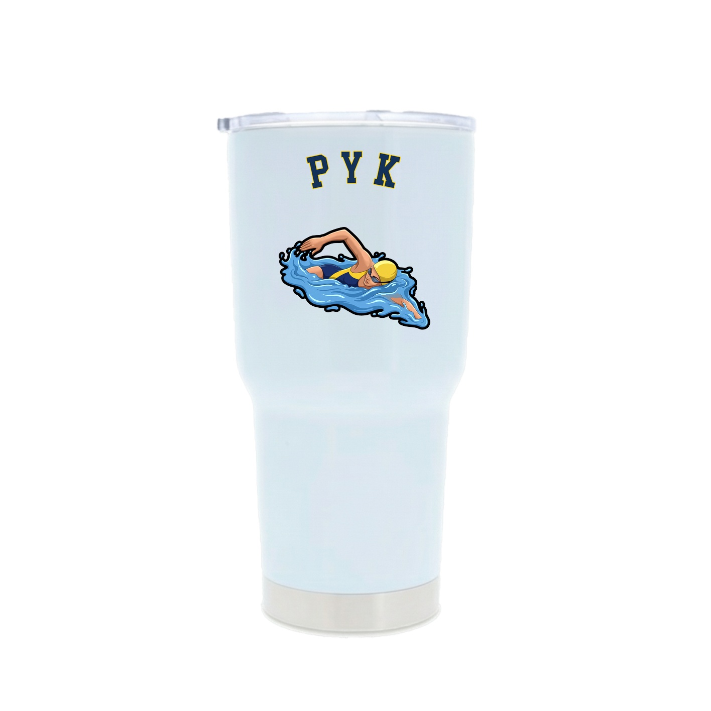 30oz Stainless Steel Tumbler — Shirsey Arch in White