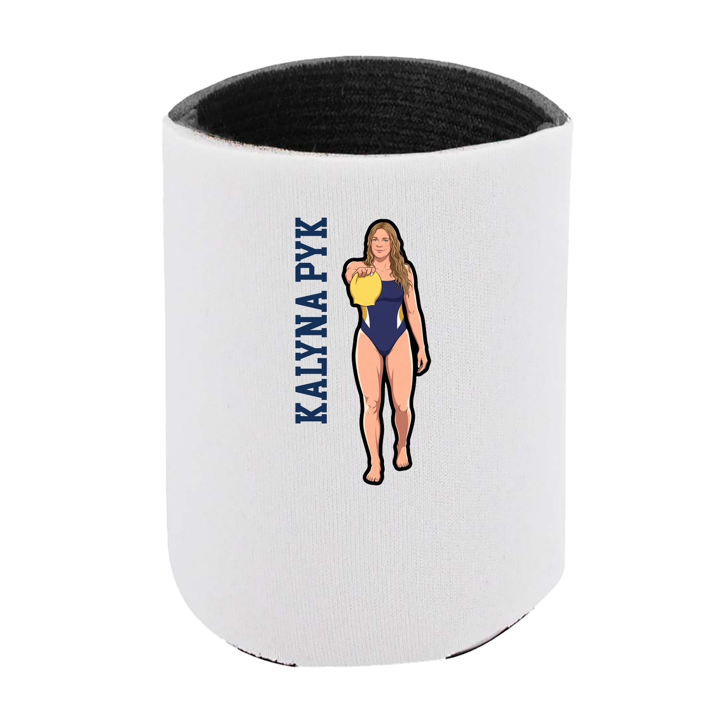Can Holder — Name Vertical in White