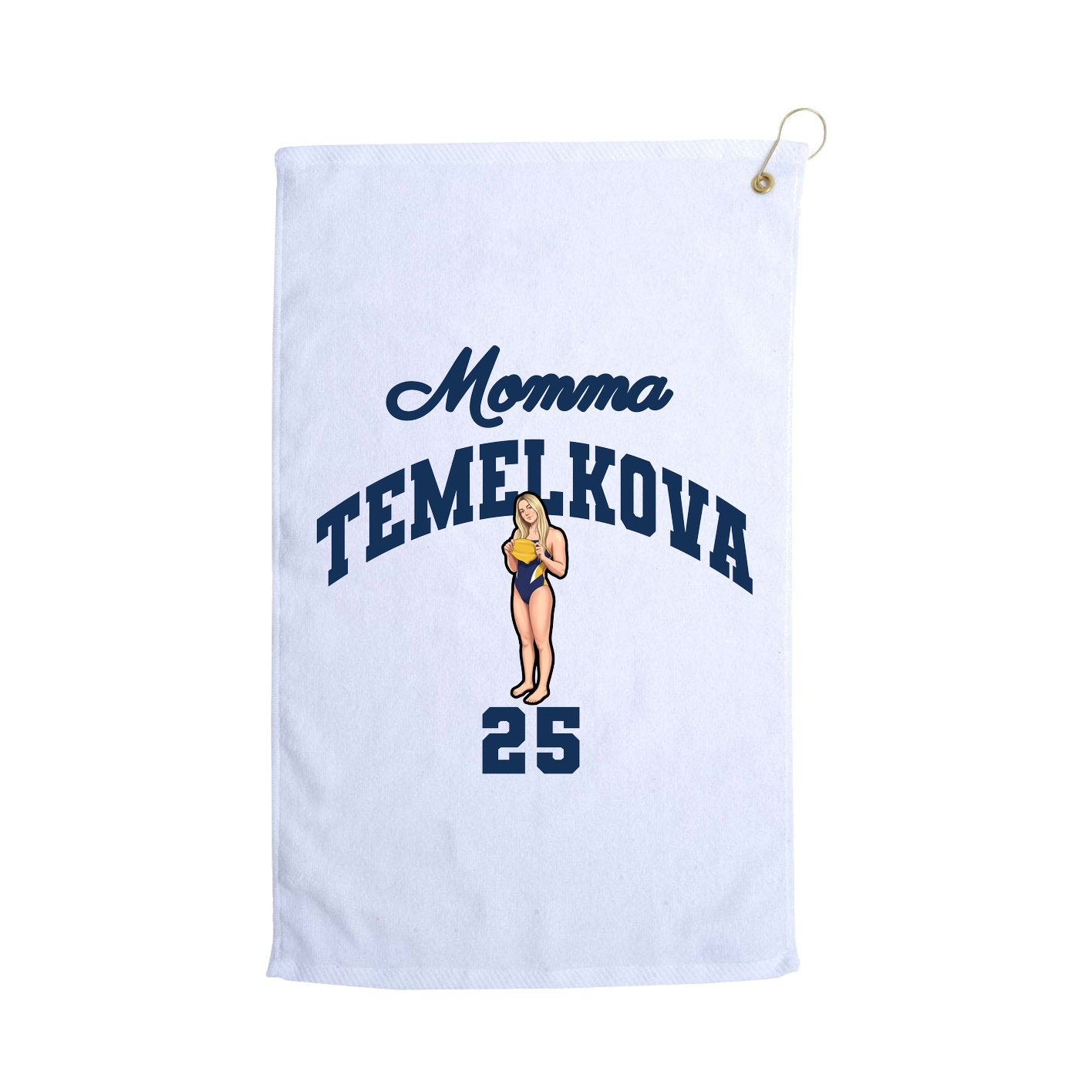 Golf Towel — Mothers Day Arch in White