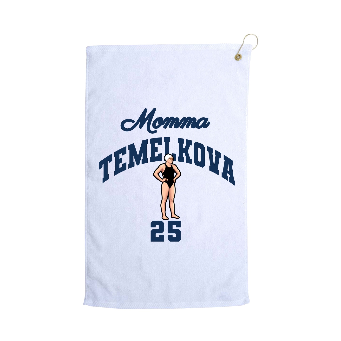 Golf Towel — Mothers Day Arch in White