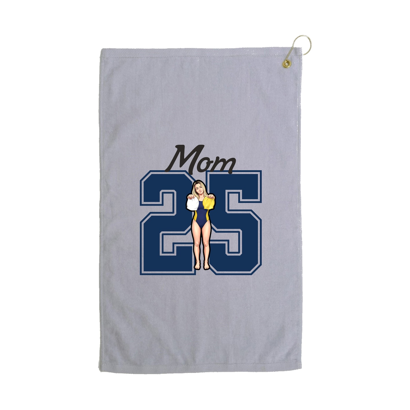 Golf Towel — Mothers Day Shirsey in Grey