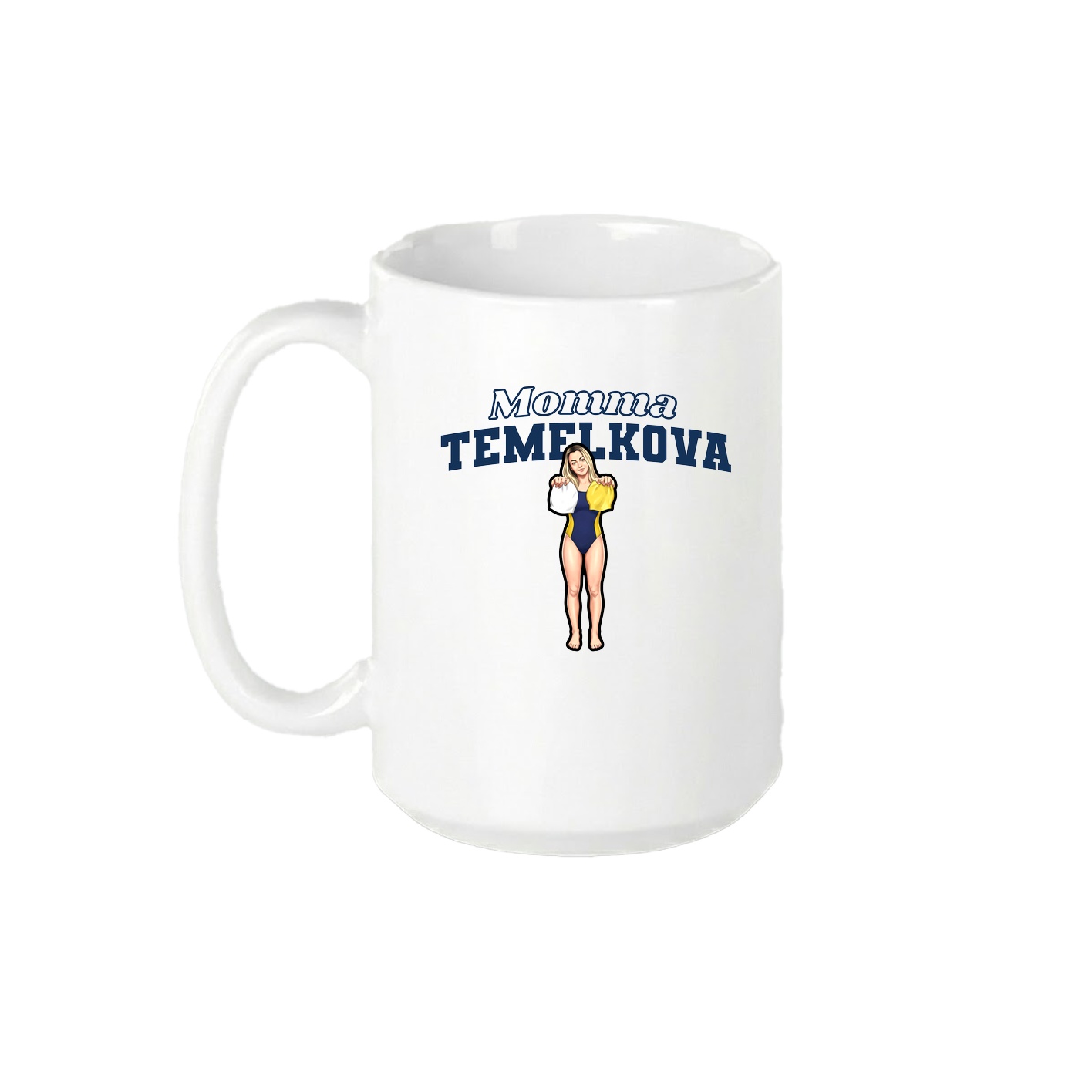 15oz Coffee Mug — Mothers Day Block in White