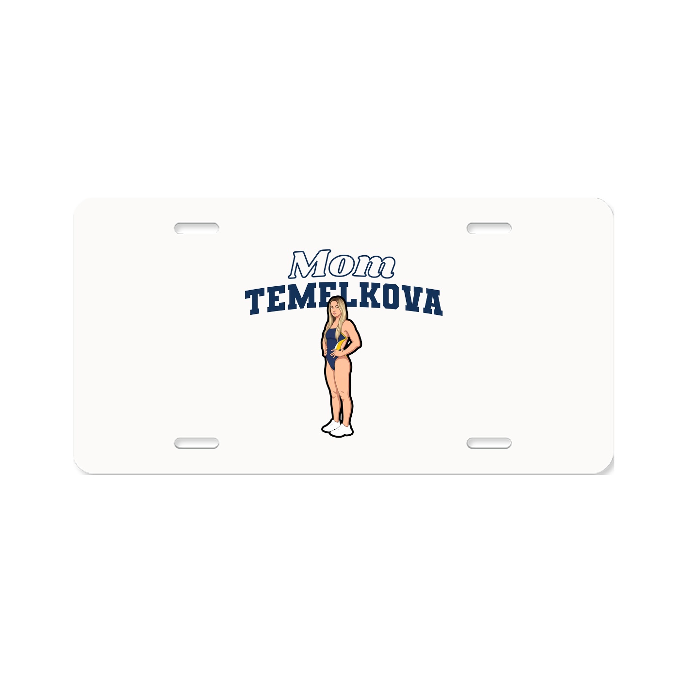 License Plate — Mothers Day Block in Classic