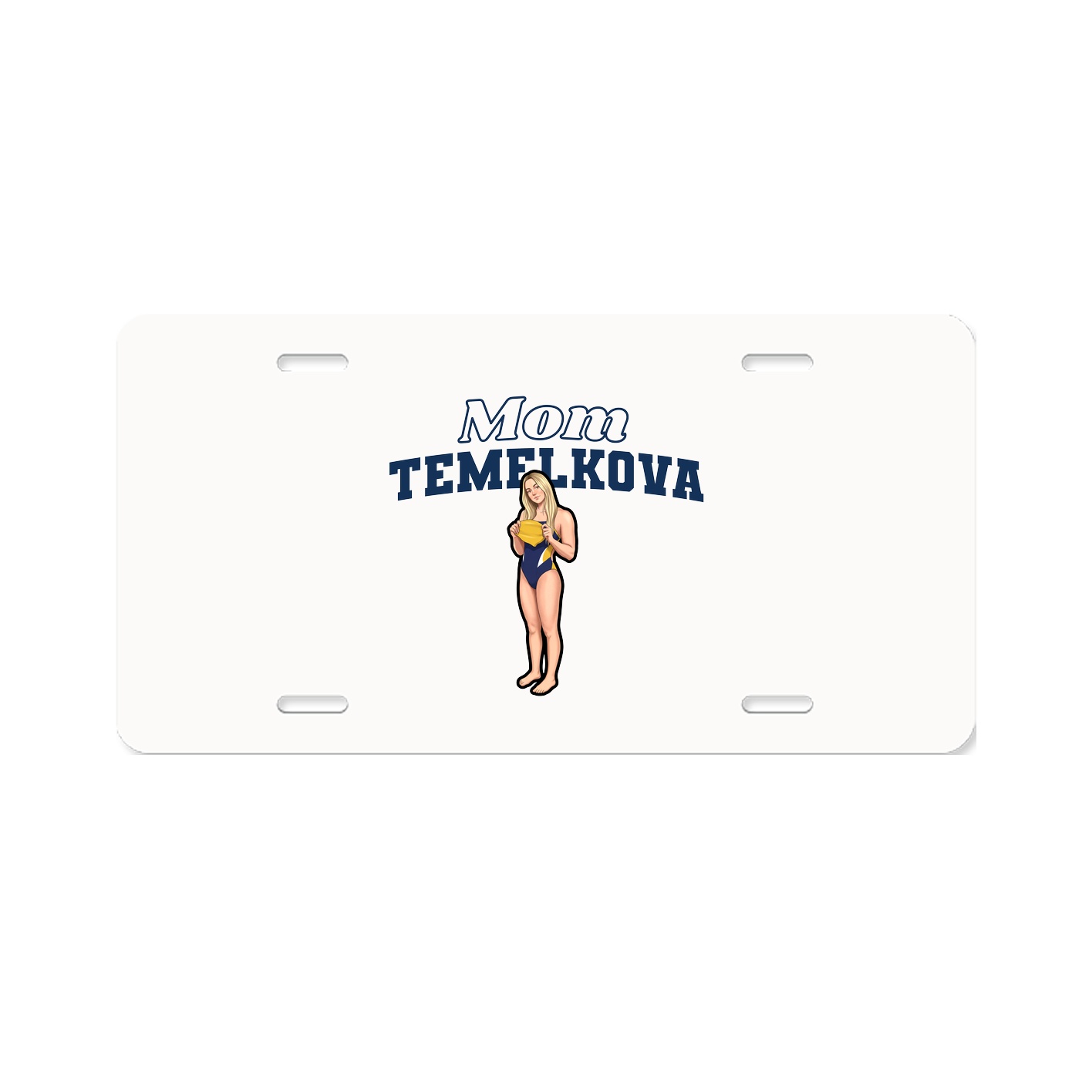 License Plate — Mothers Day Block in Classic