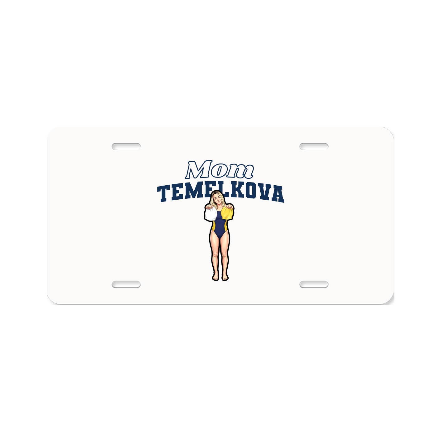 License Plate — Mothers Day Block in Classic