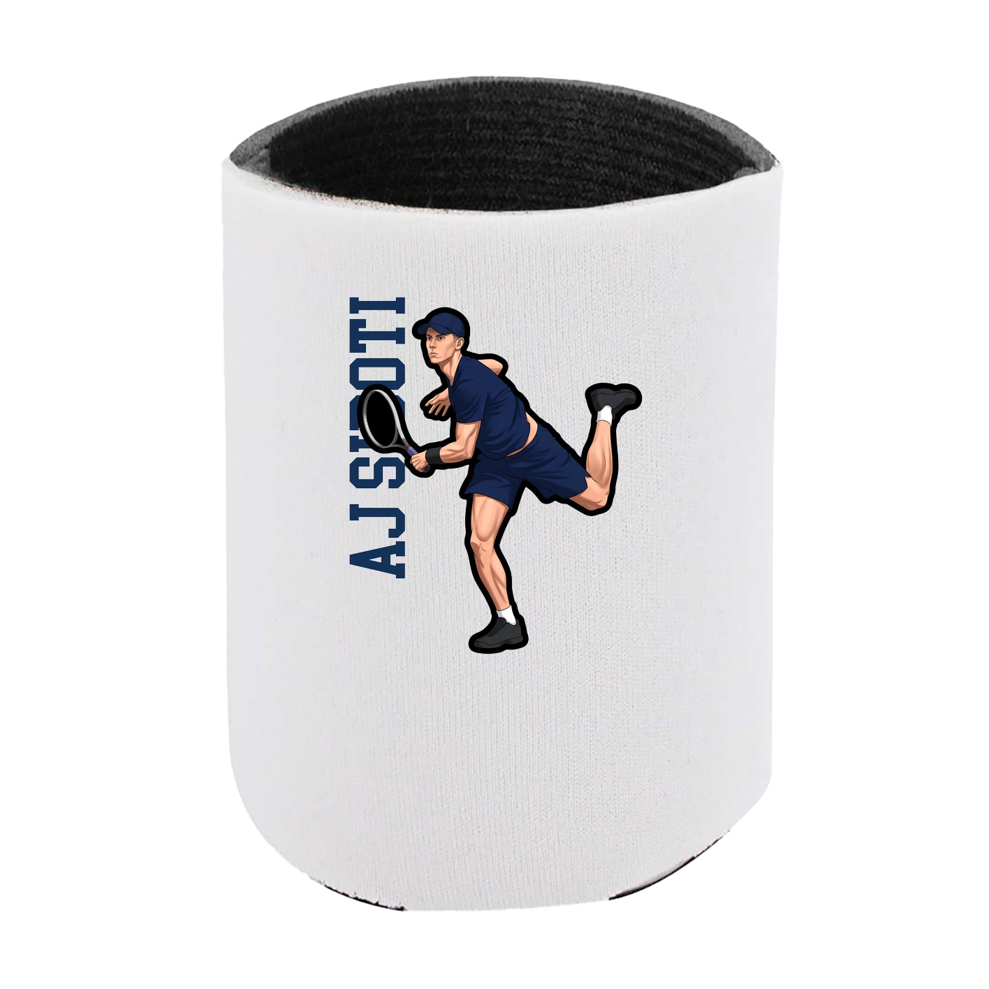 Can Holder — Name Vertical in White