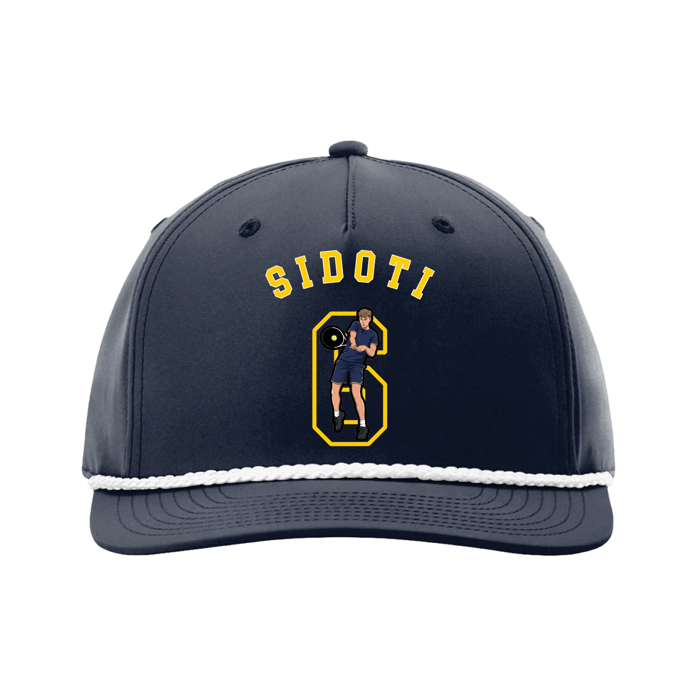 Five-Panel Classic Rope Cap — Shirsey Arch in Navy