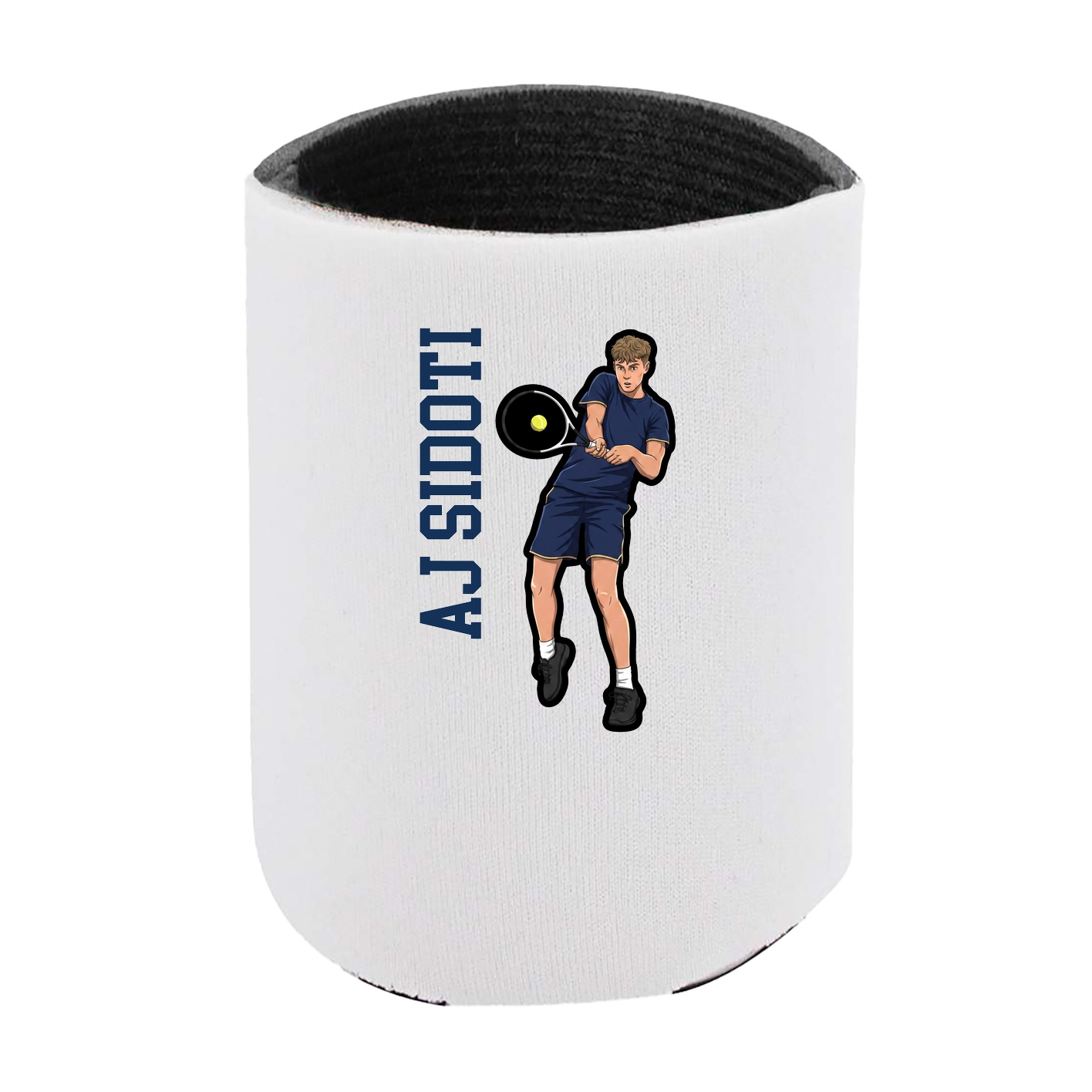 Can Holder — Name Vertical in White