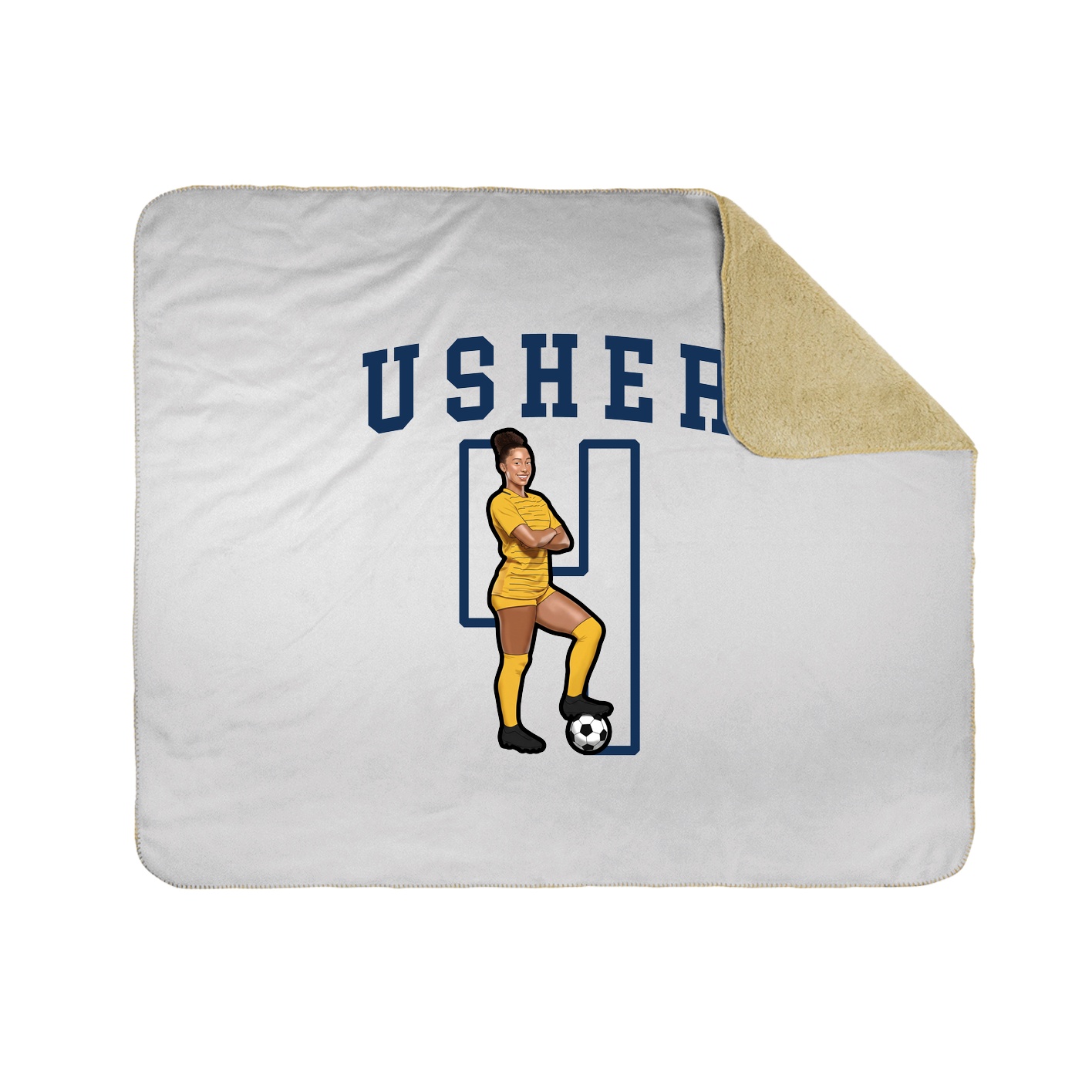 Throw Blanket — Shirsey in White