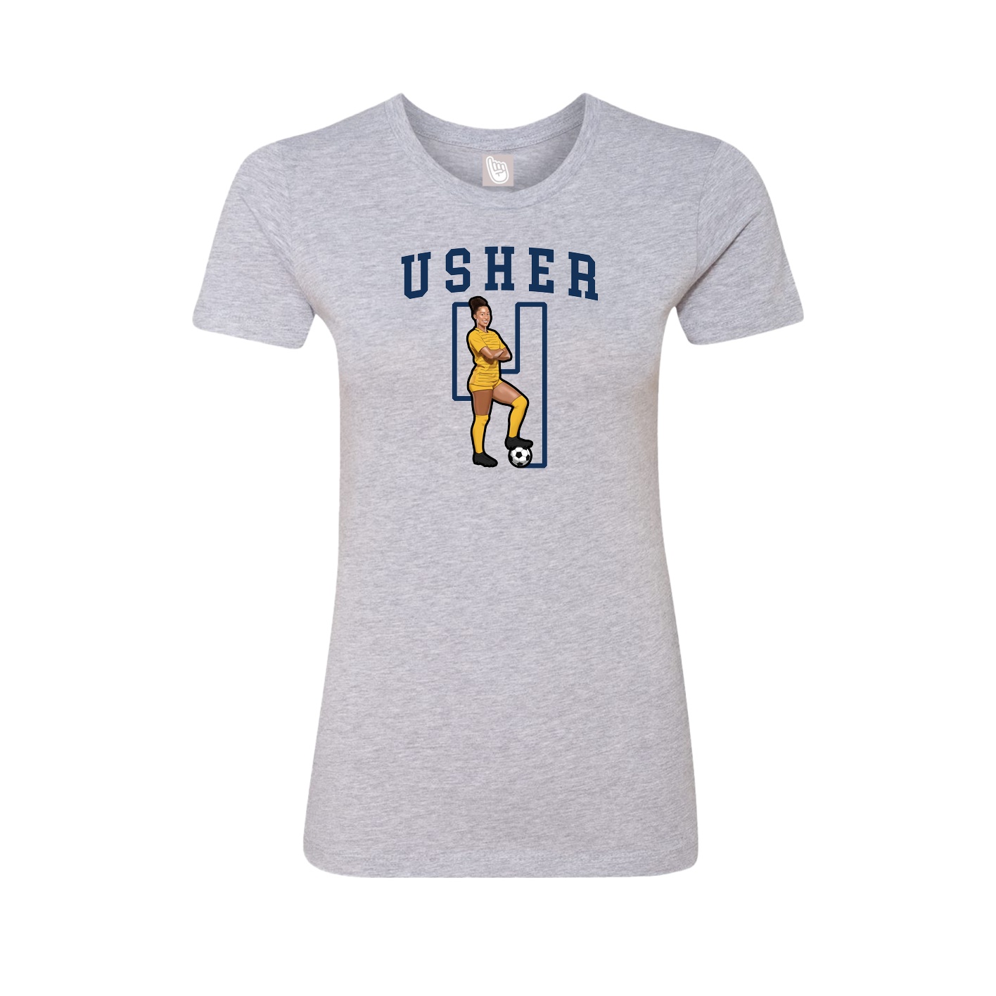 Fitted Women's Tee — Shirsey in Grey