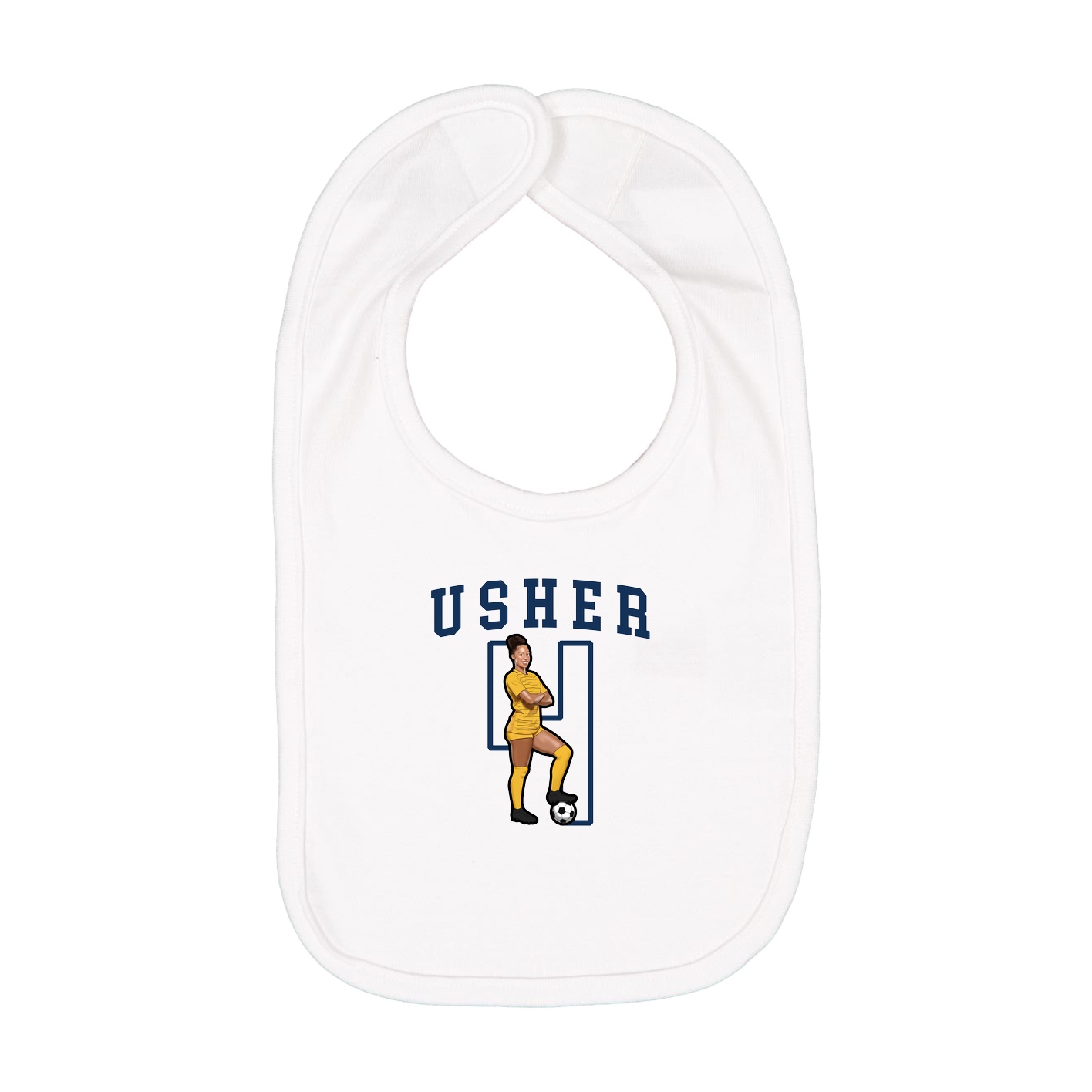 Infant Bib — Shirsey in White