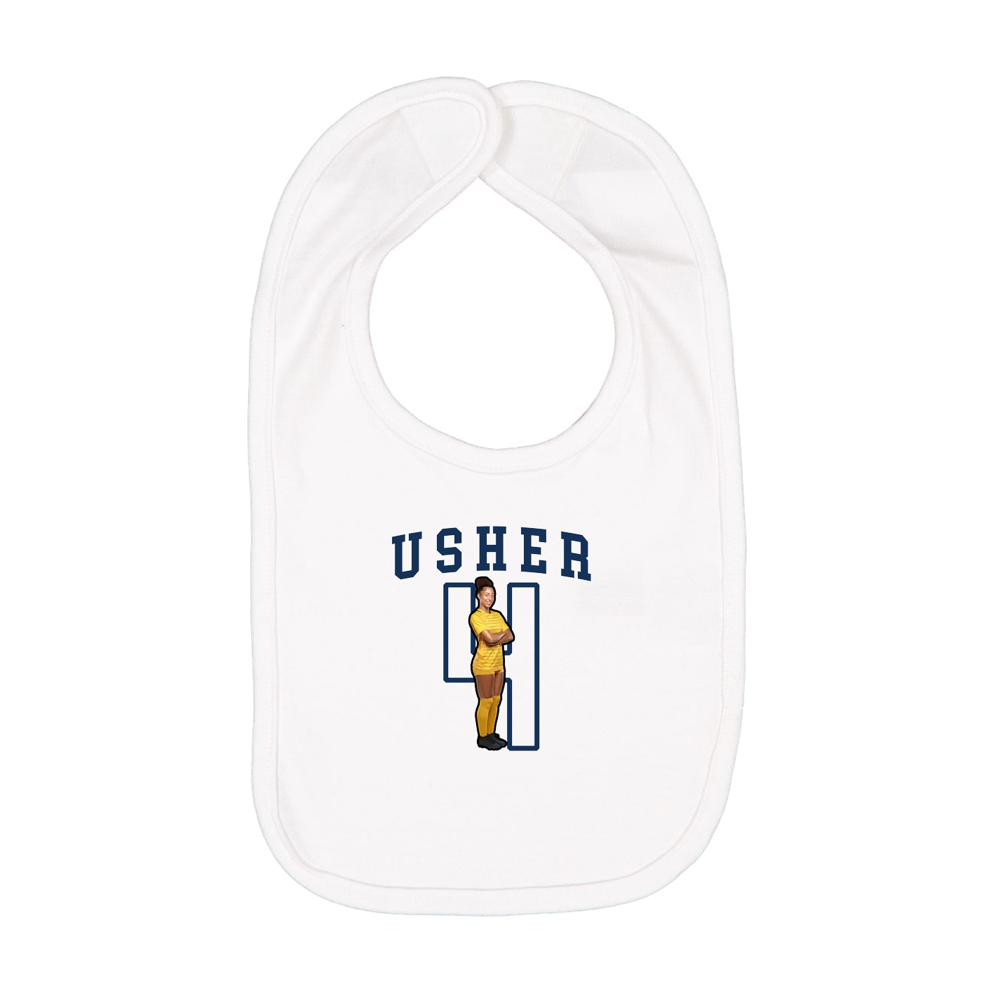 Infant Bib — Shirsey in White