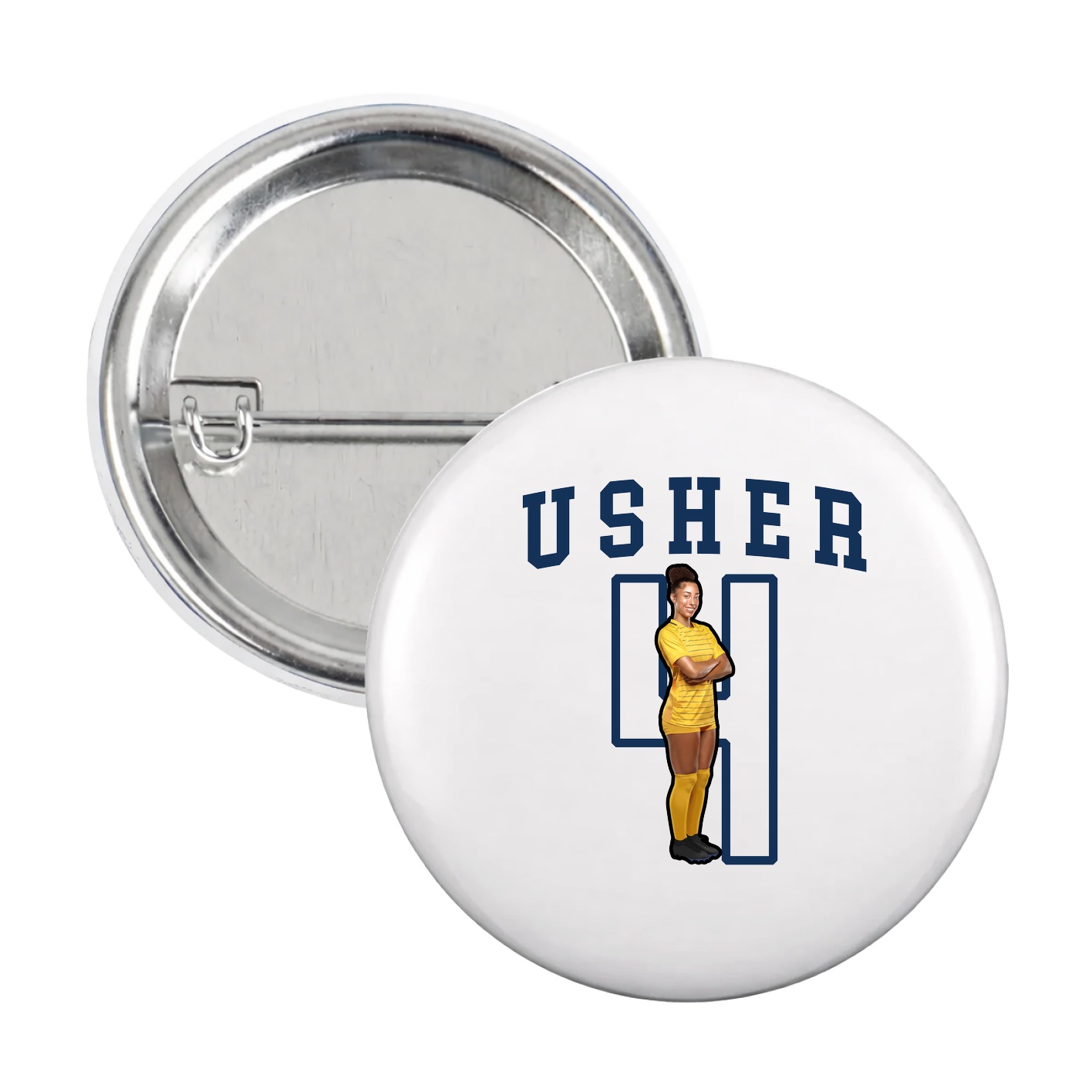 Game Day Button — Shirsey in White