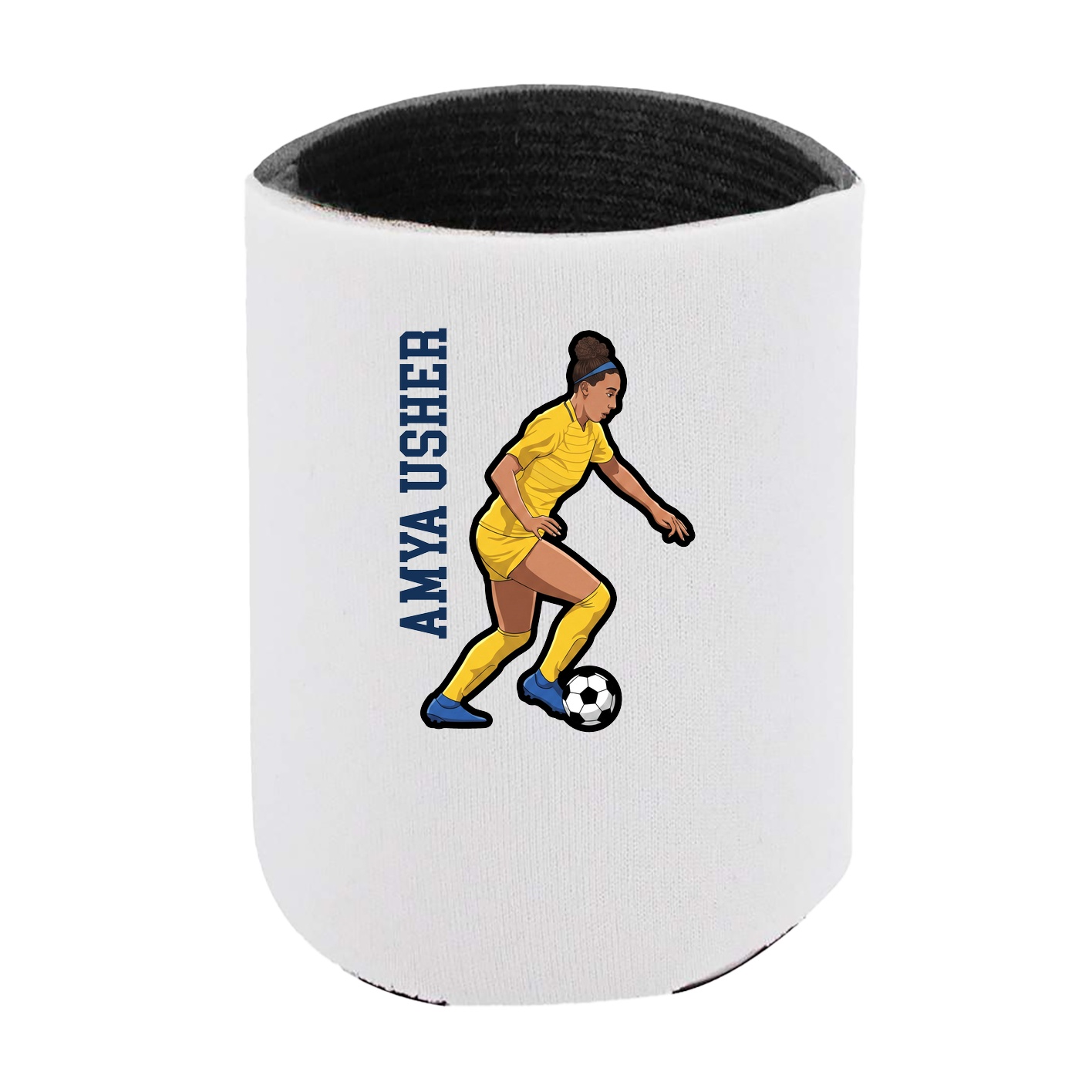 Can Holder — Name Vertical in White