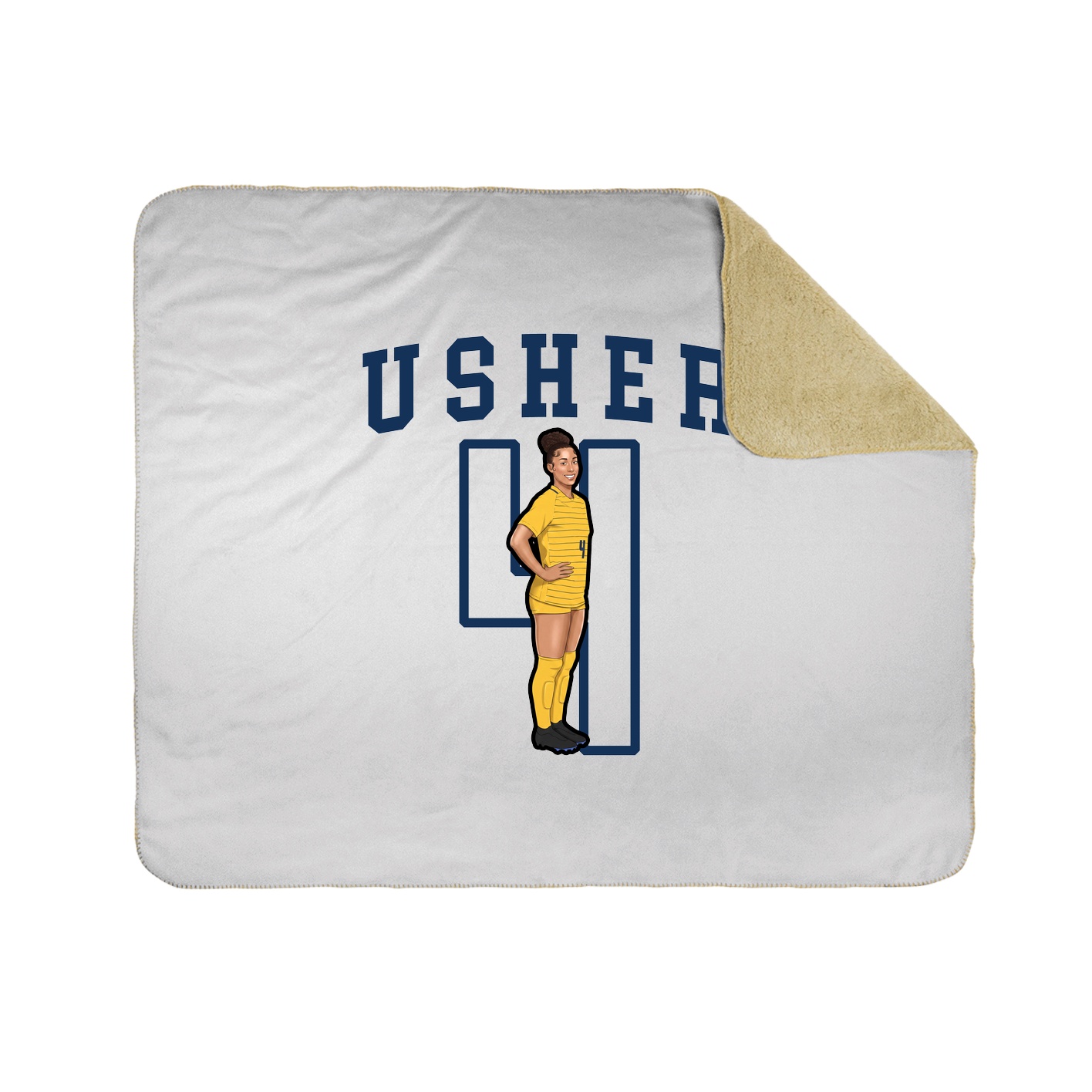 50x60 Sherpa Lined Throw Blanket