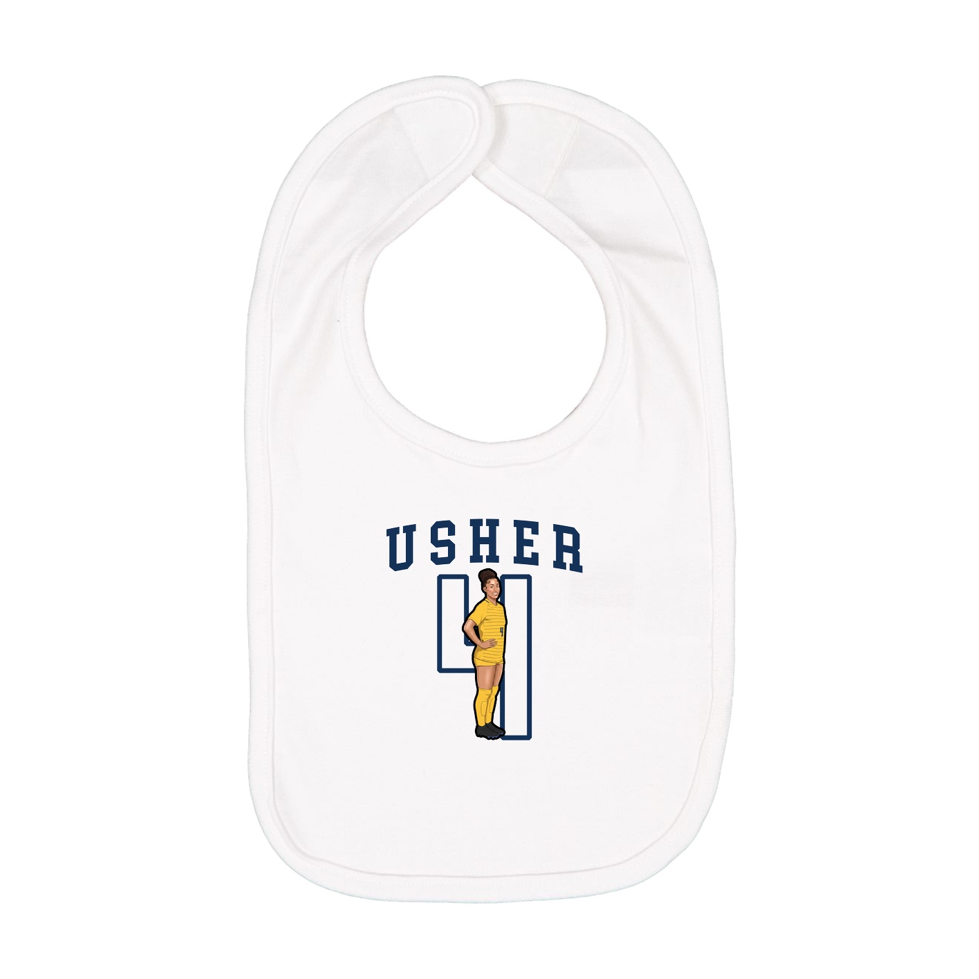 Infant Bib — Shirsey in White