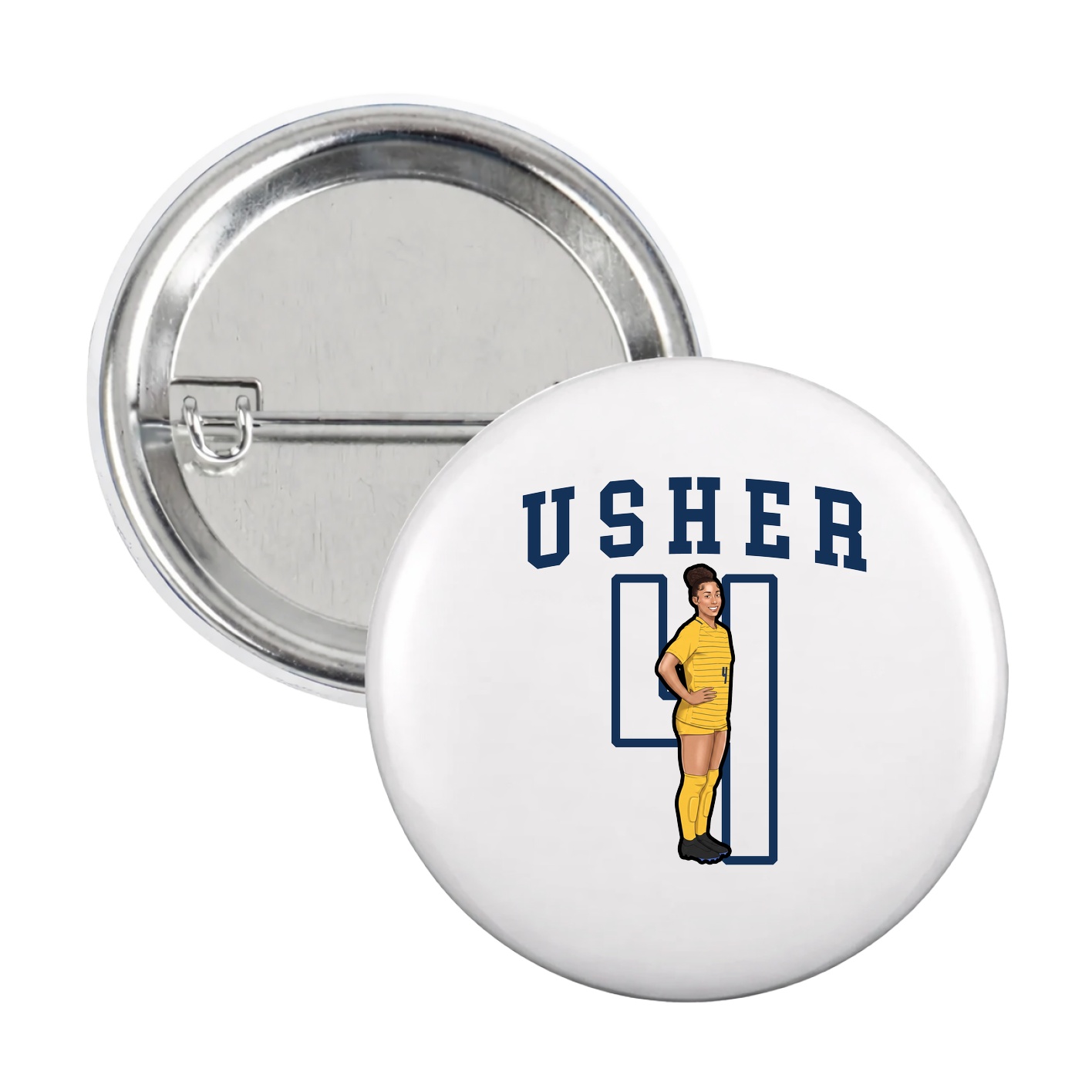Game Day Button — Shirsey in White