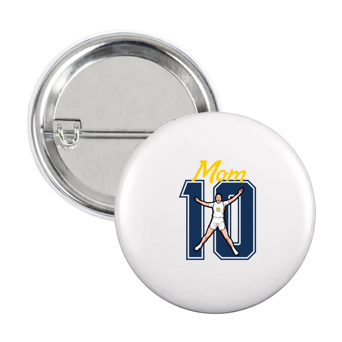 Game Day Button — Mothers Day Shirsey in White