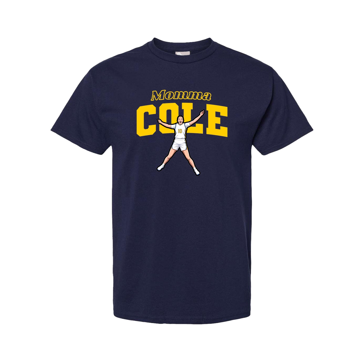 Youth Tee — Mothers Day Block in Navy