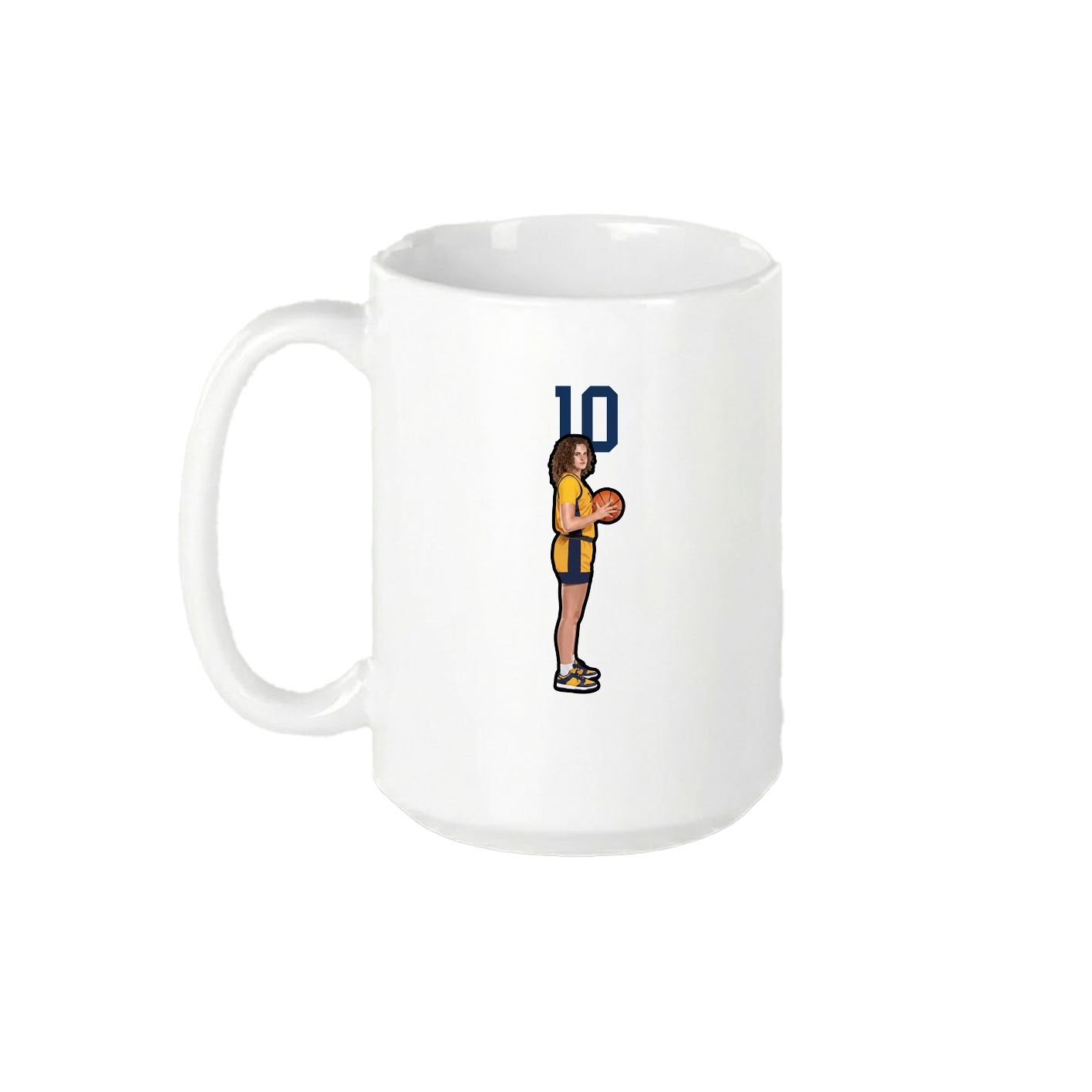 15oz Coffee Mug — Number Top in White