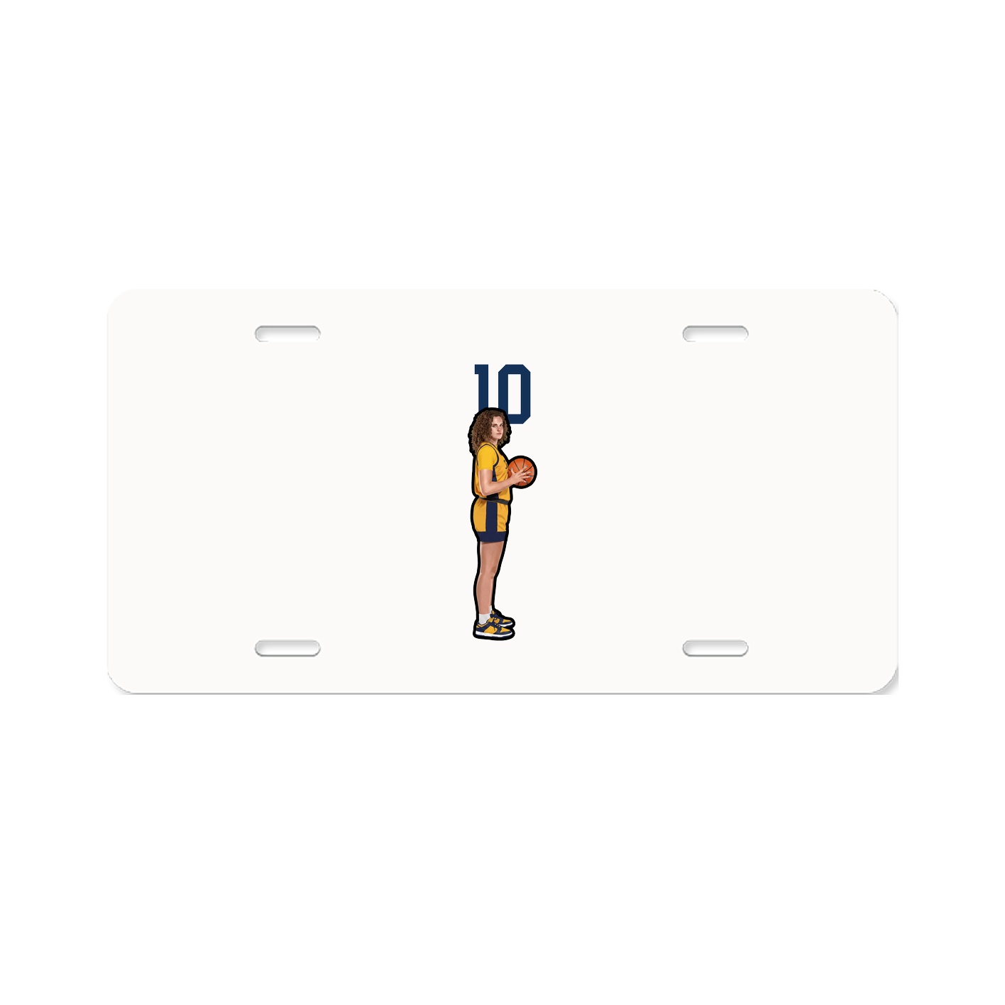 License Plate — Number Top in Classic