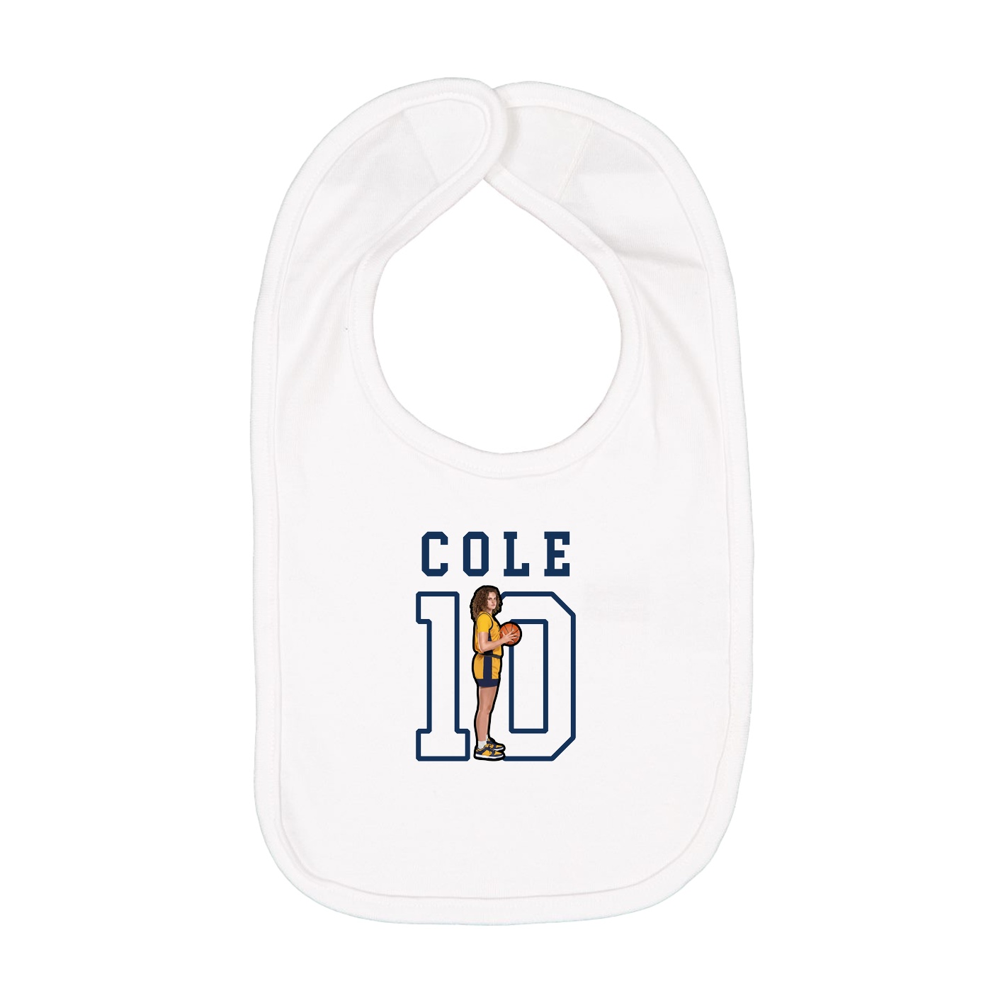Infant Bib — Shirsey in White