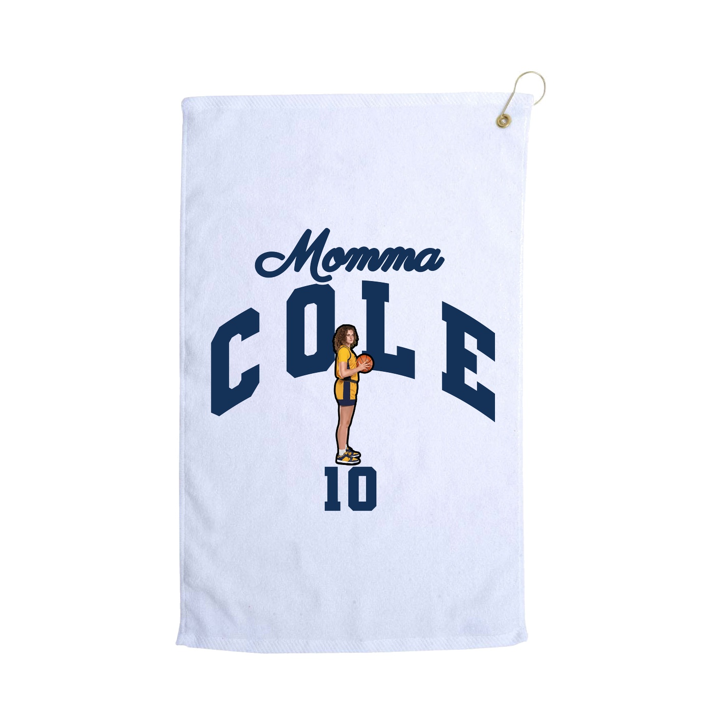 Golf Towel — Mothers Day Arch in White