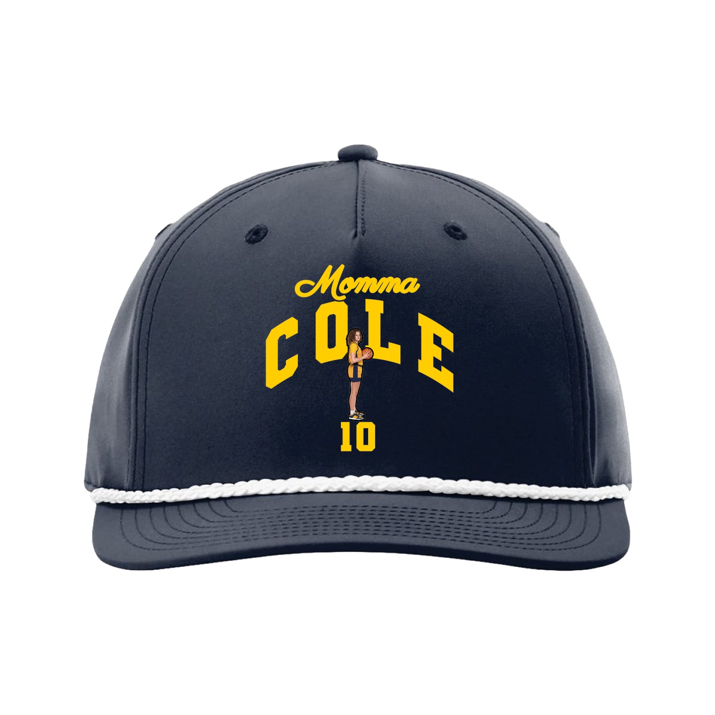Five-Panel Classic Rope Cap — Mothers Day Arch in Navy