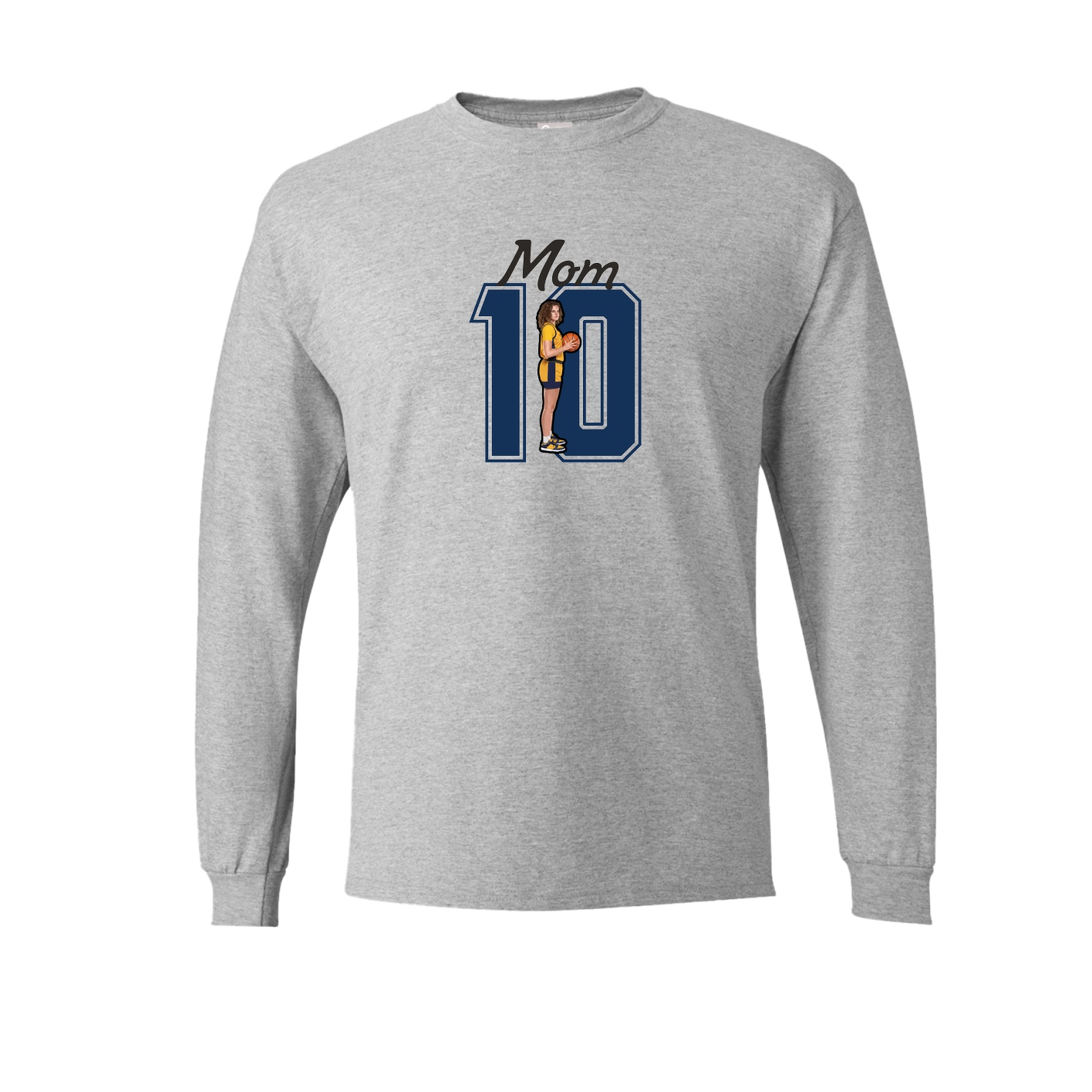 Long Sleeve Tee — Mothers Day Shirsey in Grey