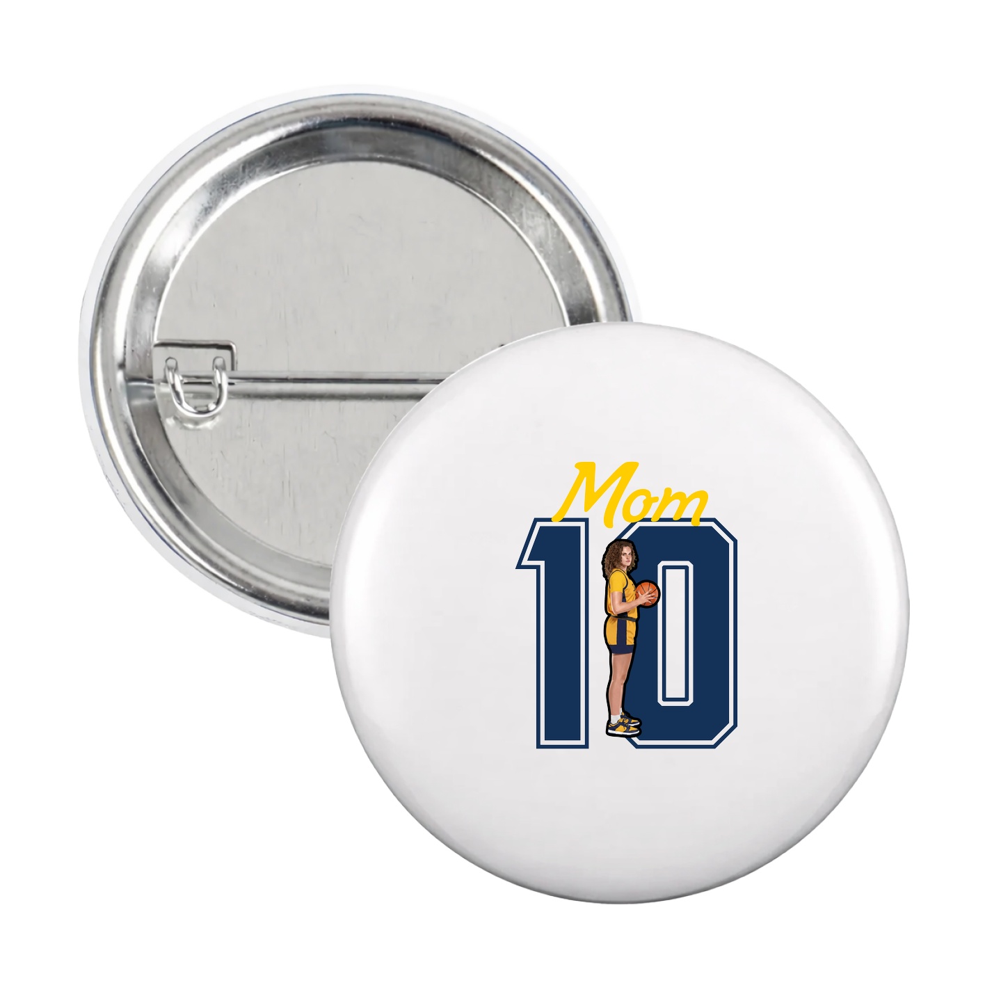 Game Day Button — Mothers Day Shirsey in White