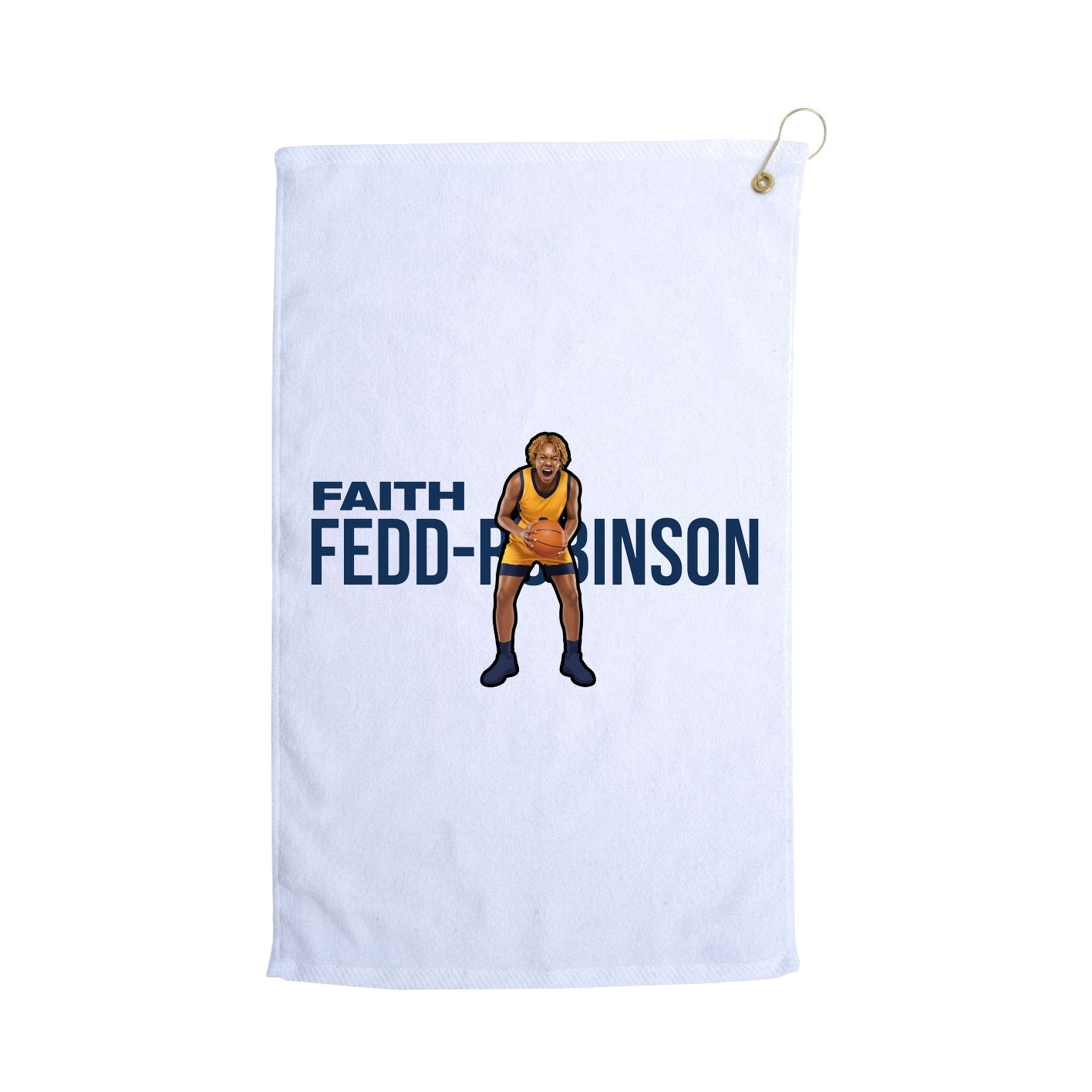 Golf Towel — Player Name in White