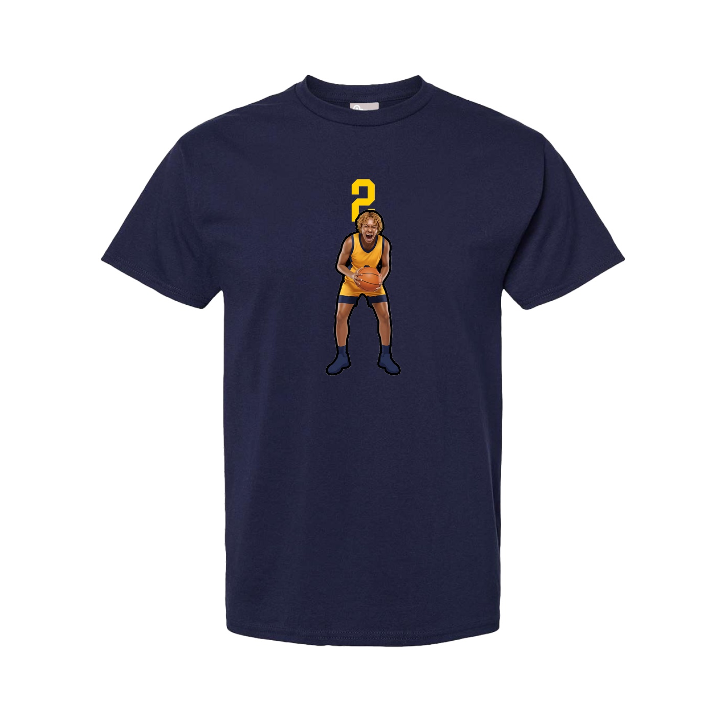 Tee — Number Top in Navy