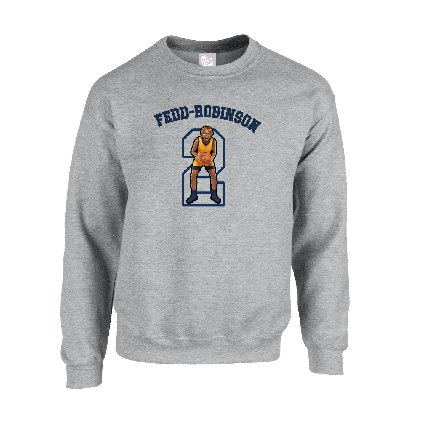 Fleece Crew — Shirsey Arch in Grey