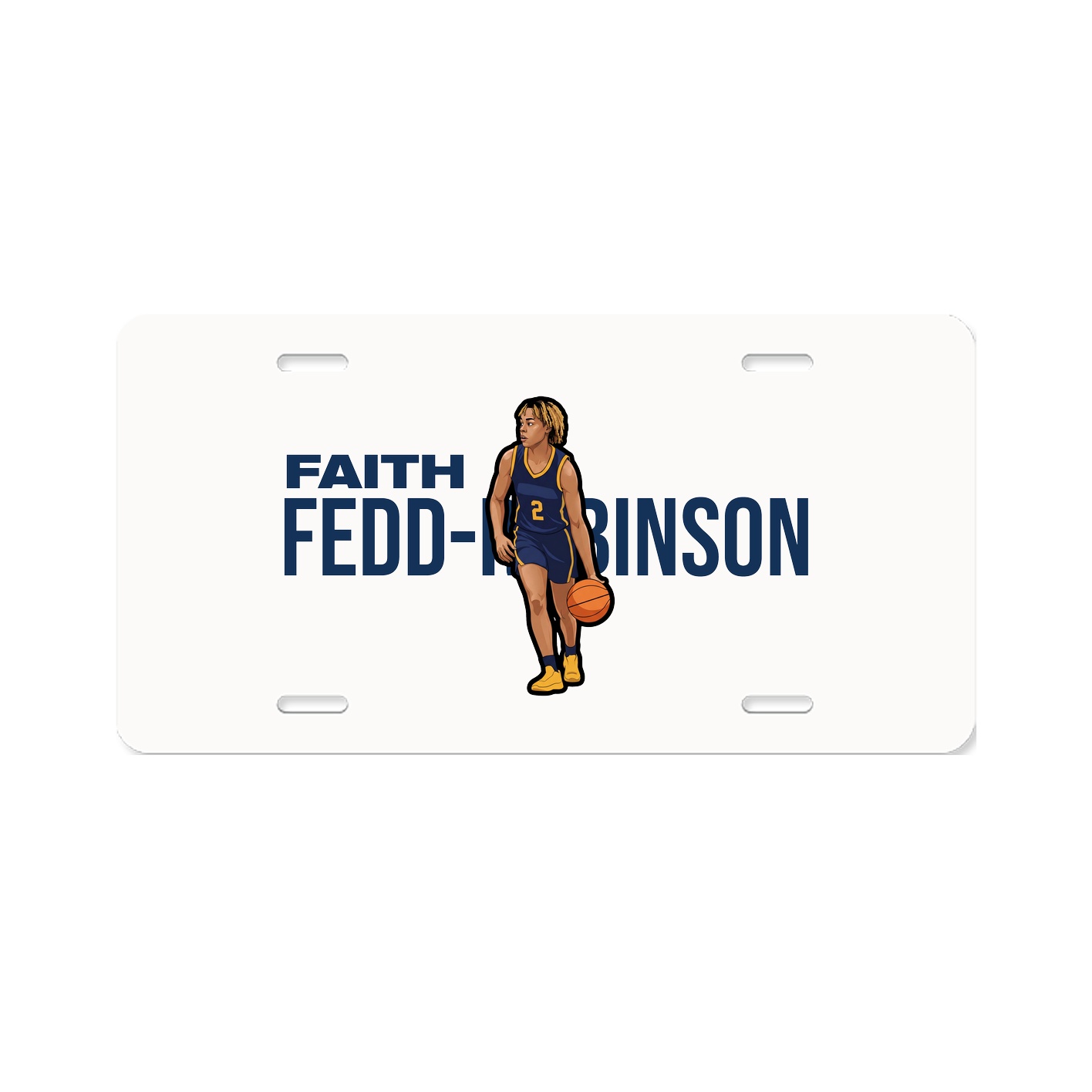 License Plate — Player Name in Classic
