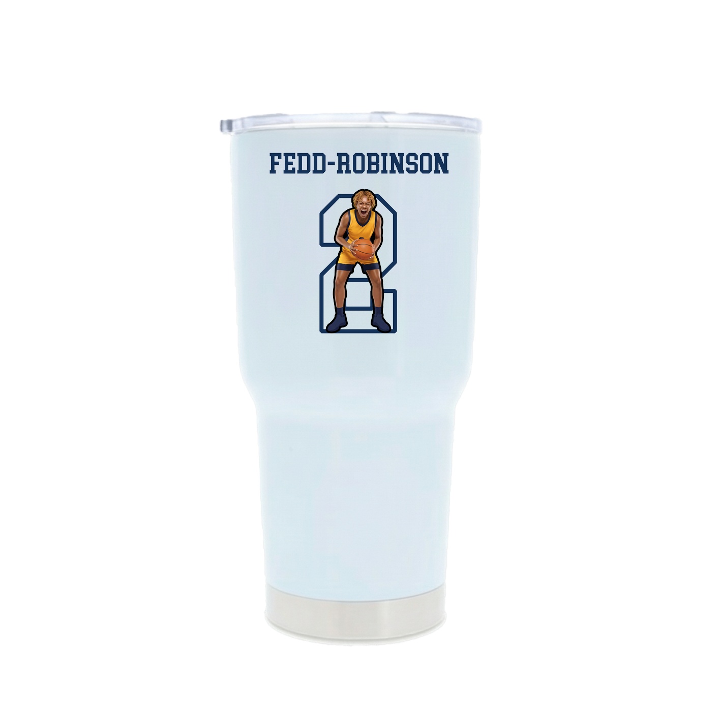 30oz Stainless Steel Tumbler — Shirsey in White